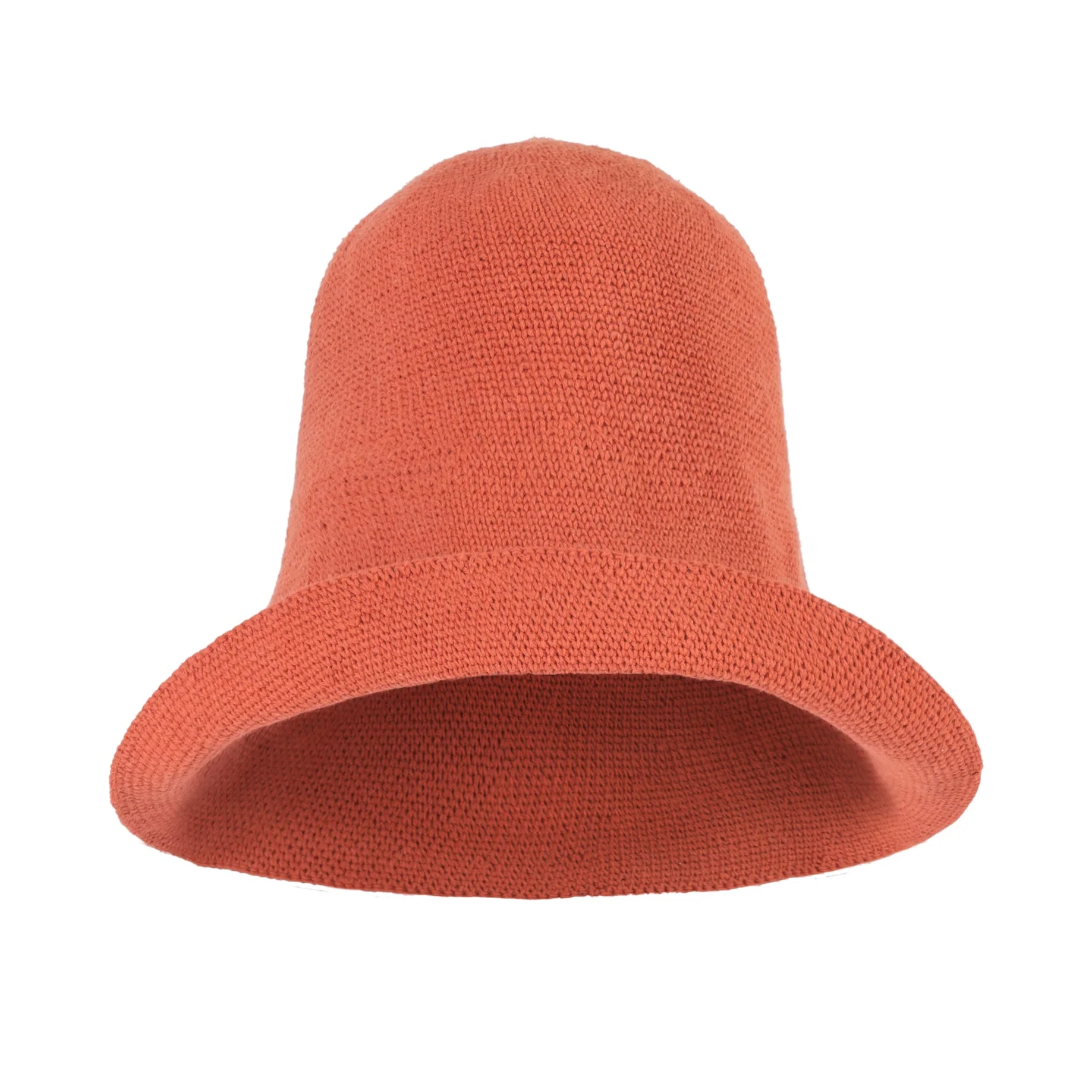 BLOOM Crochet Hat In Burnt Sienna - Image 4