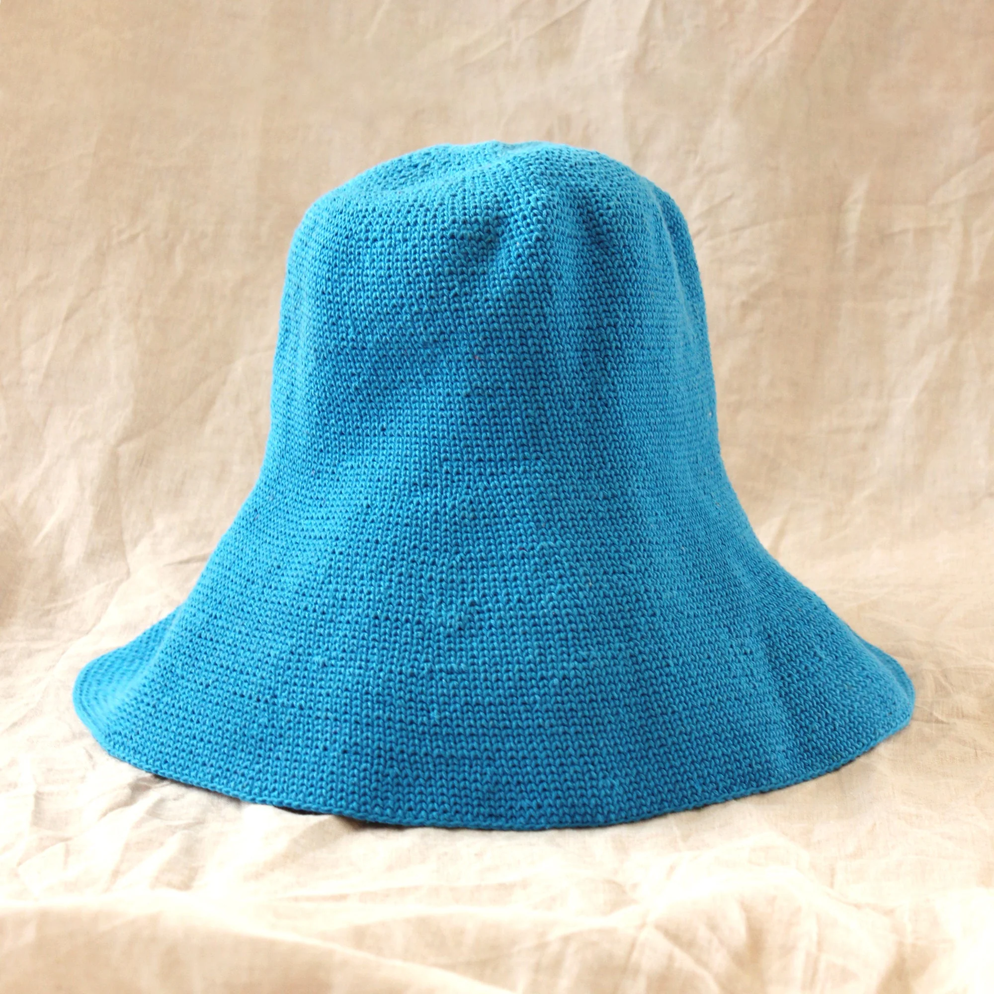 BLOOM Crochet Hat in Mosaic Blue - Image 6
