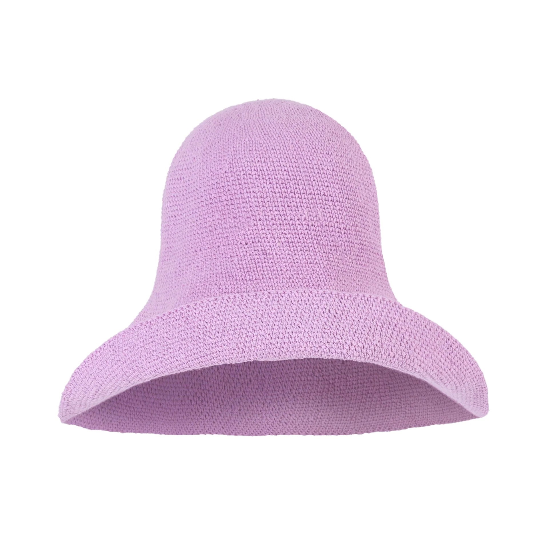 BLOOM Crochet Sun Hat In Lilac Purple - Image 4