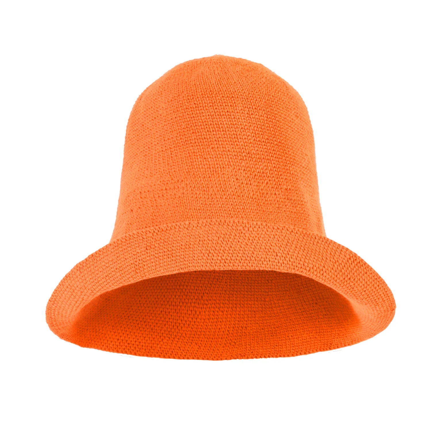 BLOOM Crochet Sun Hat In Tangerine Orange - Image 6