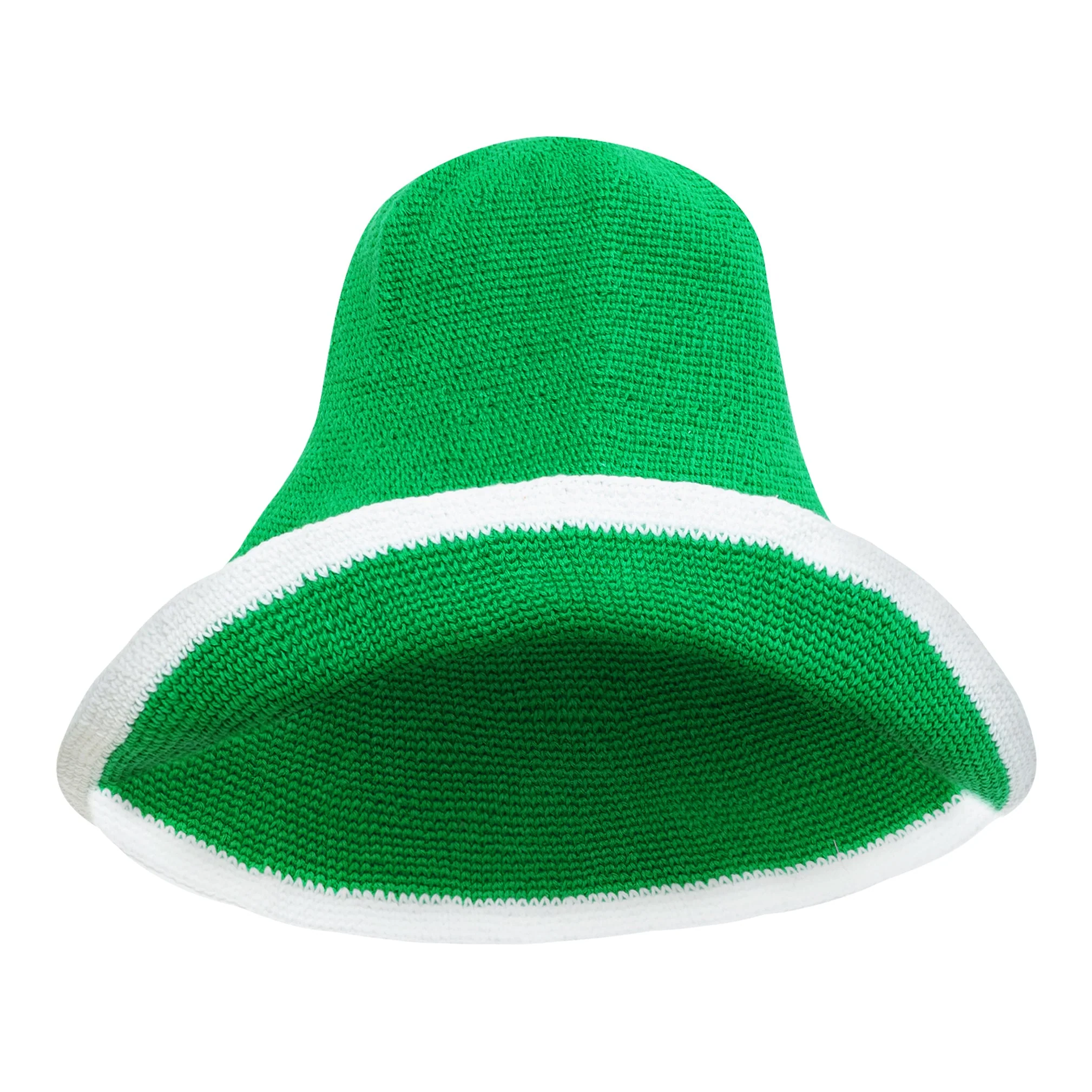 BLOOM LINE Crochet Sun Hat In Kelly Green - Image 5