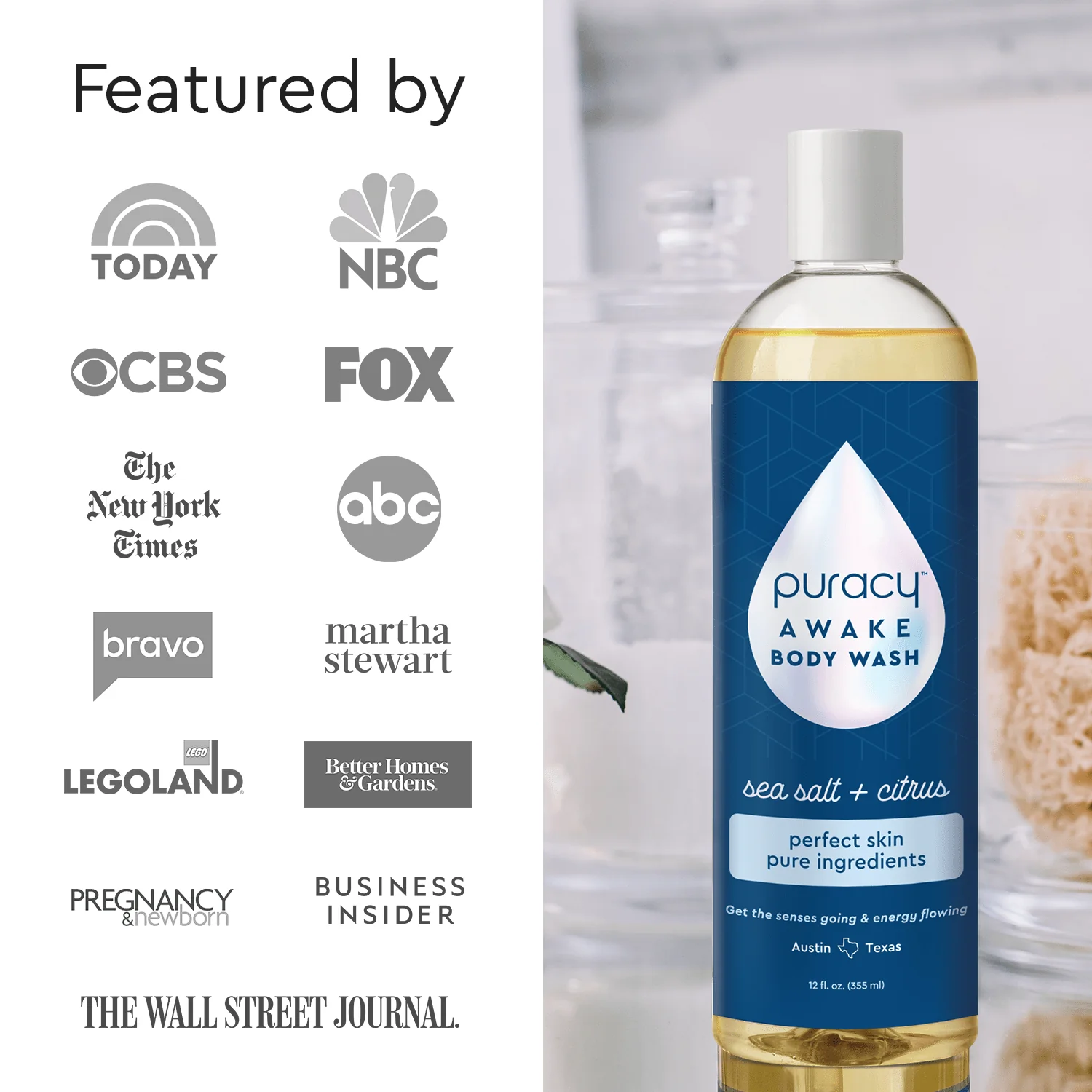 Puracy Natural Body Wash - Acidified, PH Balanced - Image 24