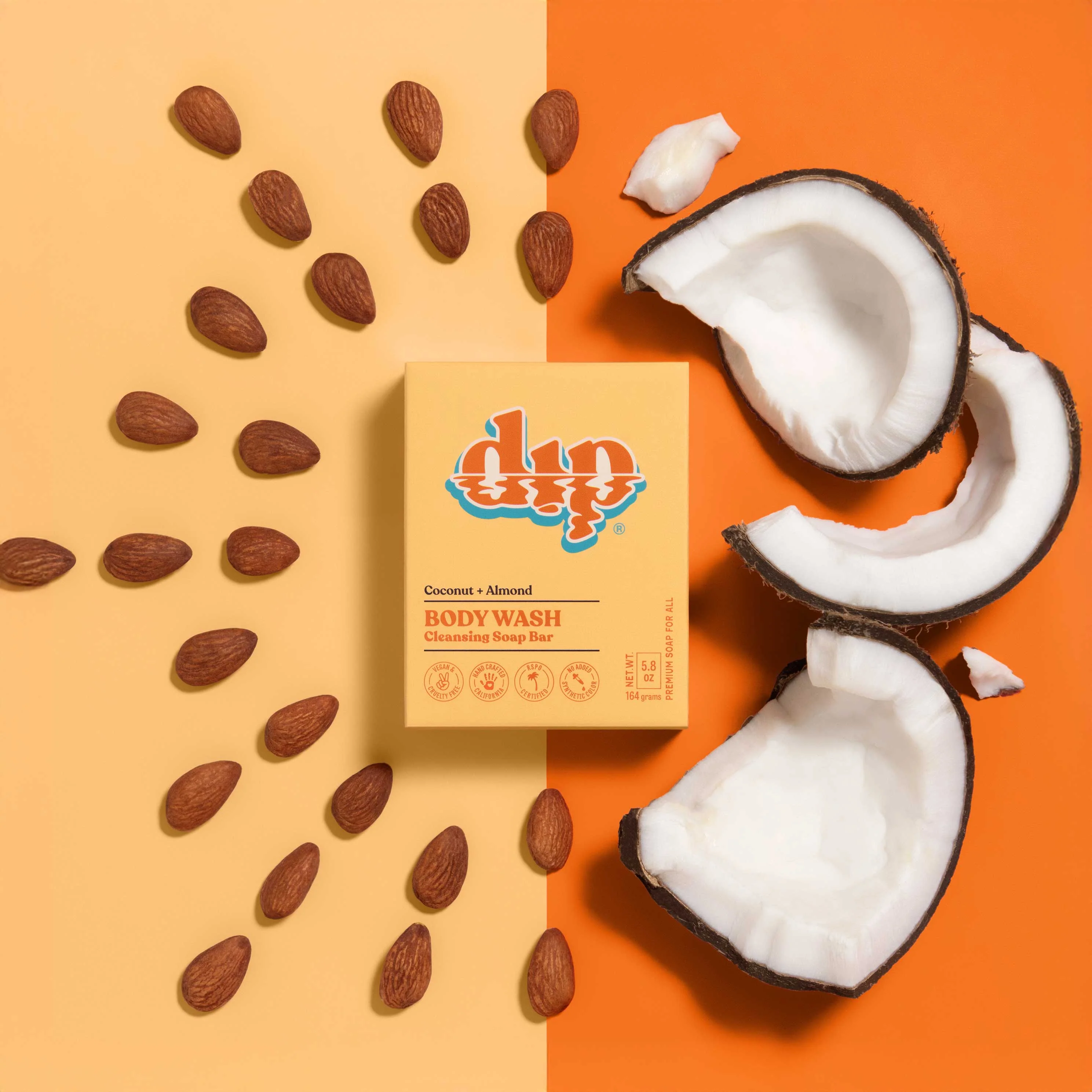 Body Wash Cleansing Soap Bar - Coconut & Almond - Image 3