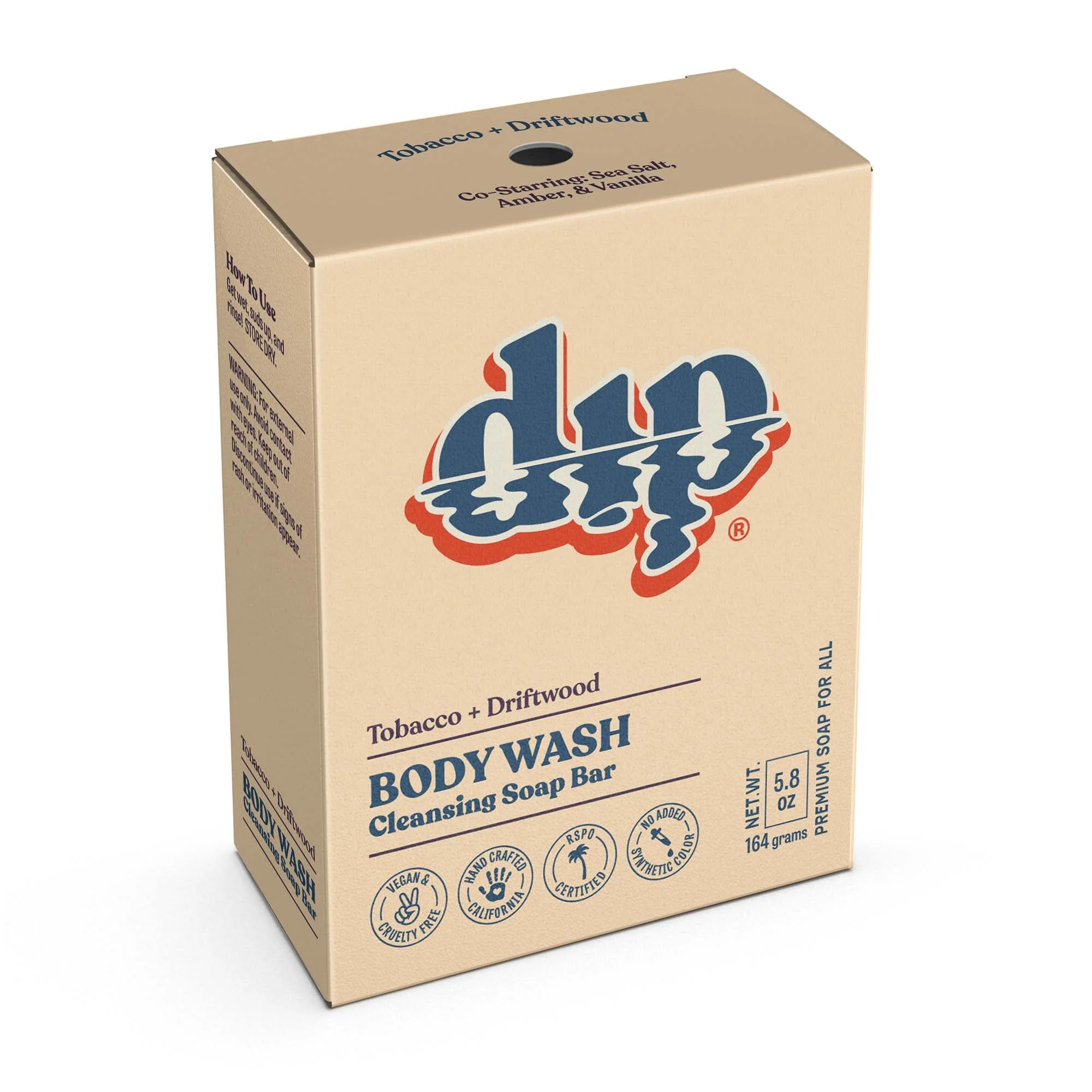 Body Wash Cleansing Soap Bar - Tobacco & Driftwood - Image 2