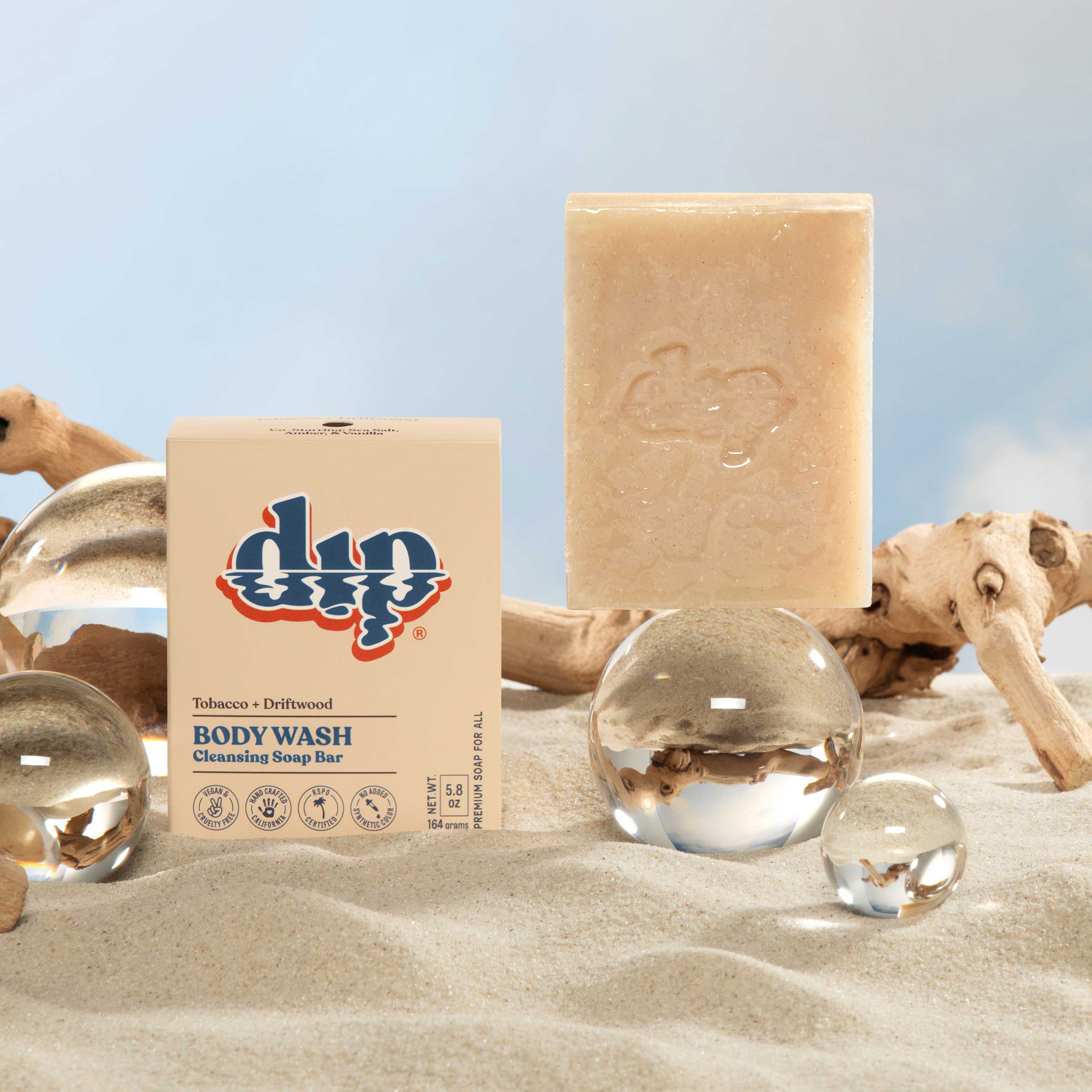 Body Wash Cleansing Soap Bar - Tobacco & Driftwood - Image 3