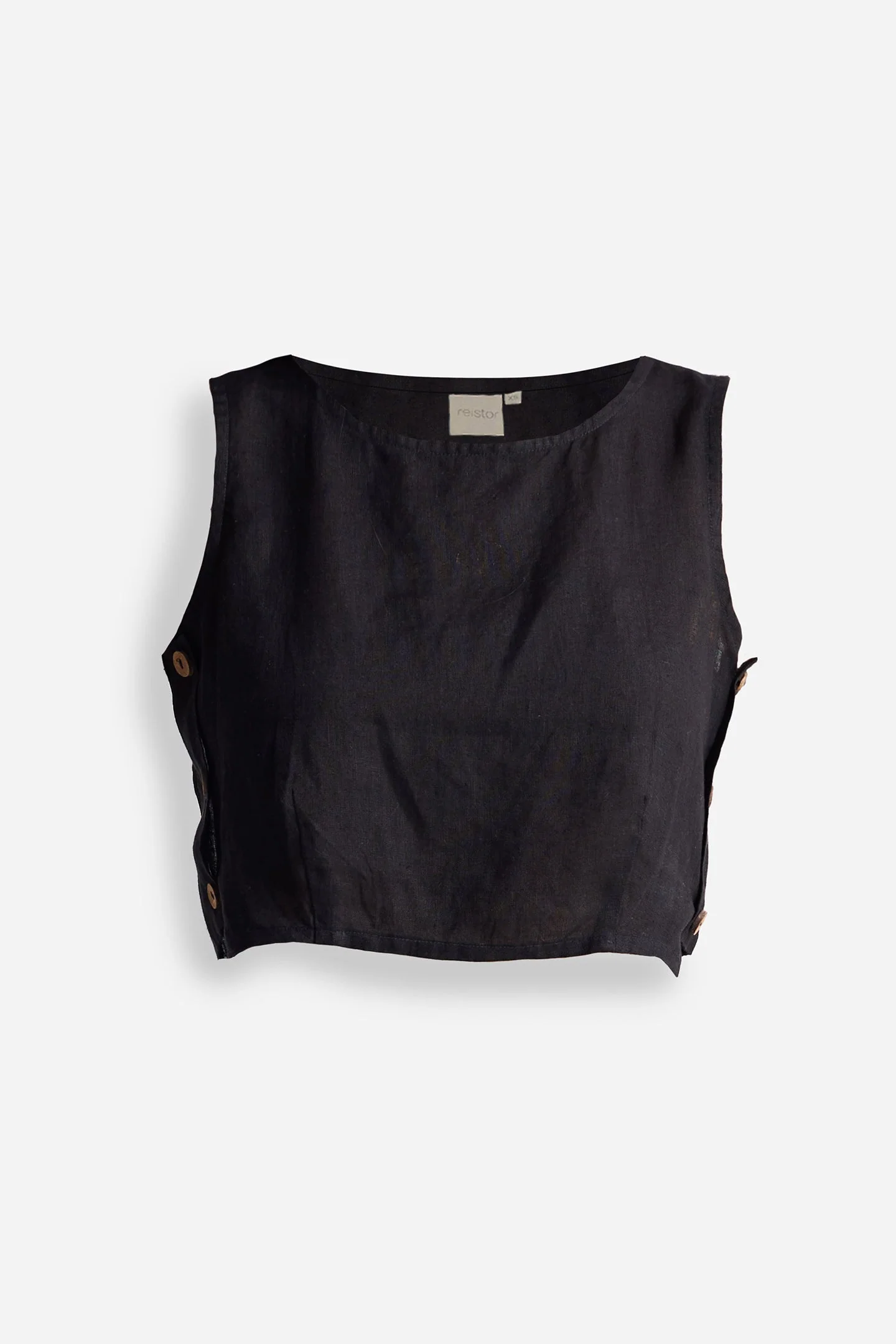Boxy Crop Top in Black - Image 10