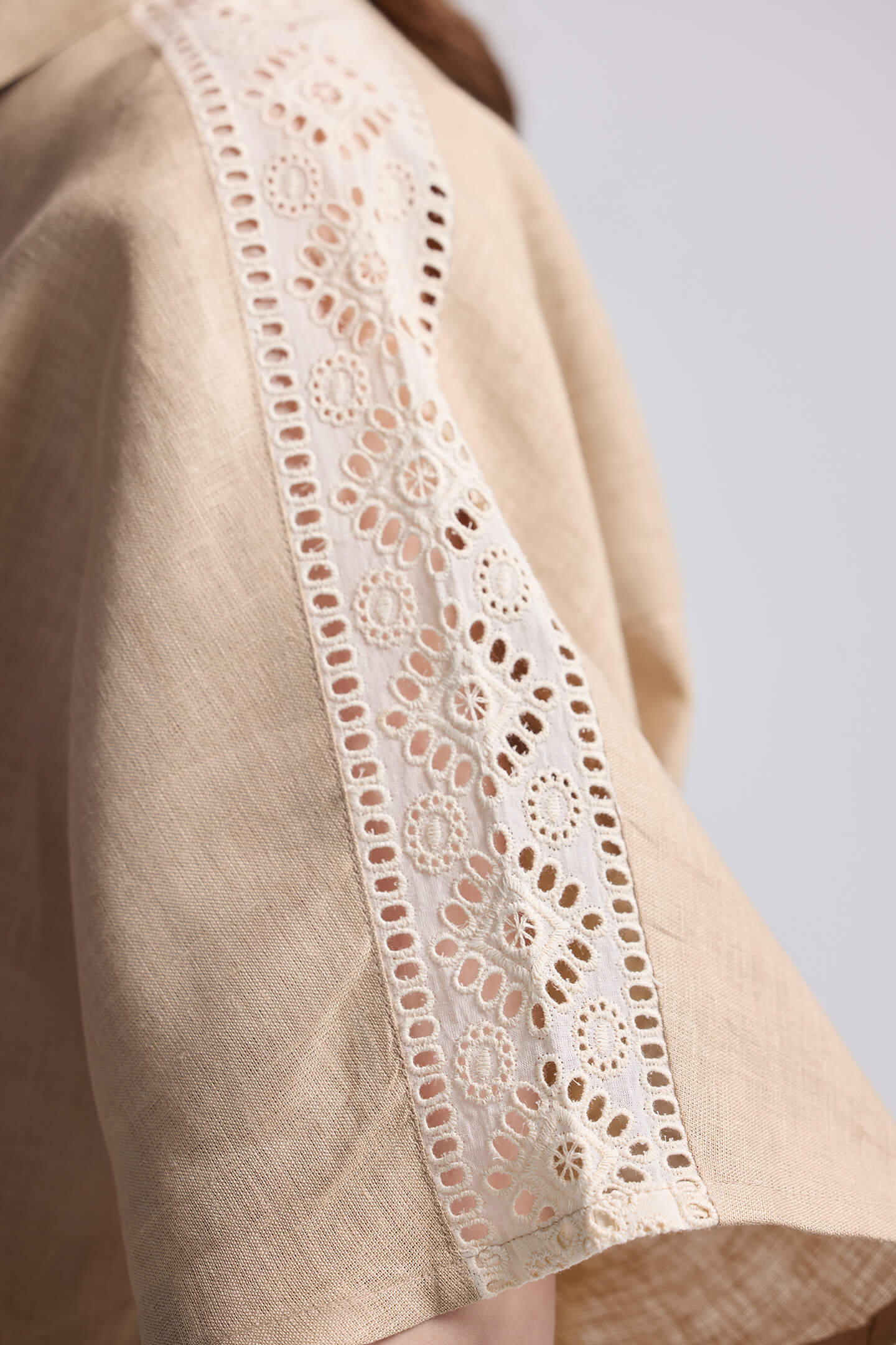 Boxy Shirt with Lace - Image 5