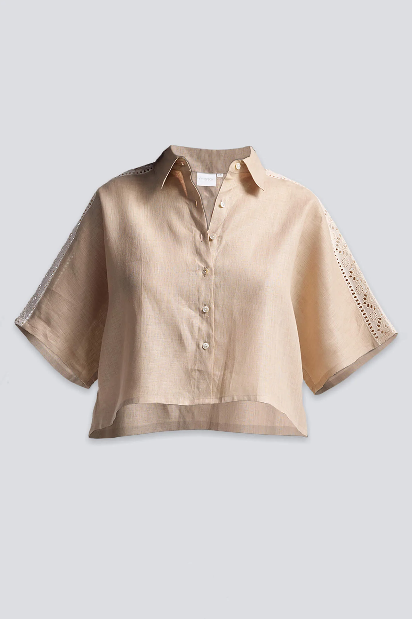 Boxy Shirt with Lace - Image 7
