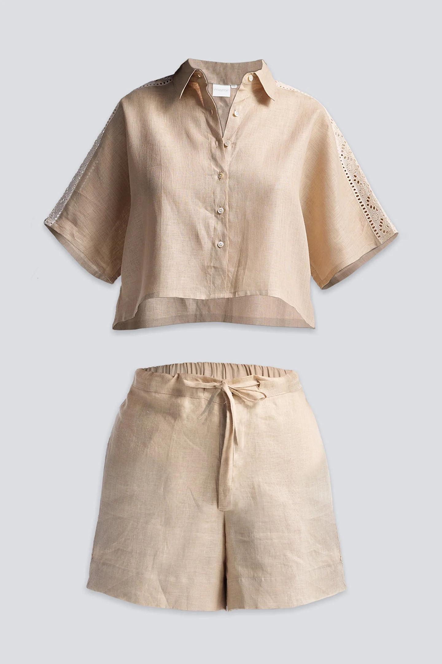 Boxy Shirt with Lace Set - Image 10