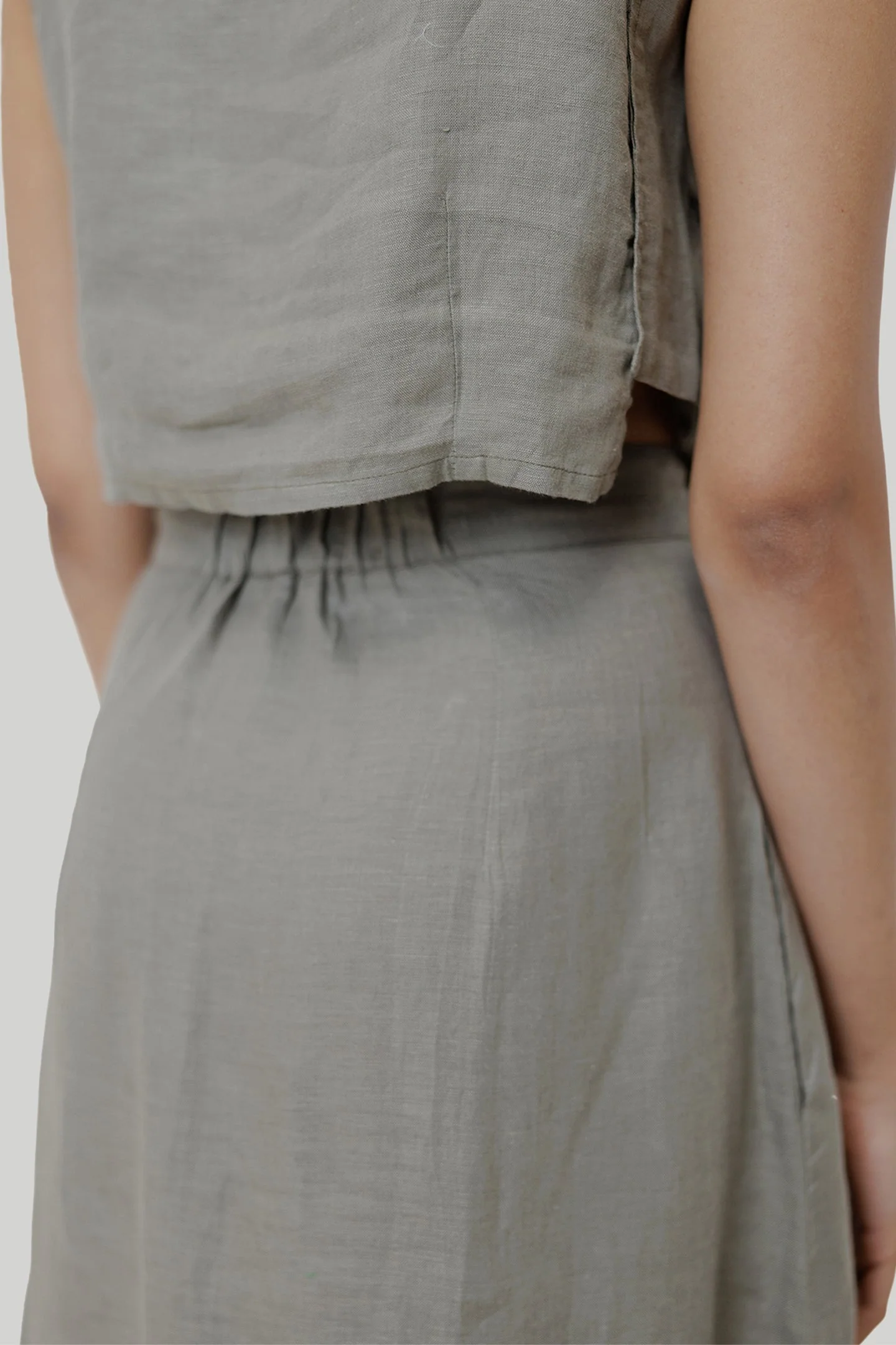 Breezy Hemp Summer Set in Dark Green - Image 2