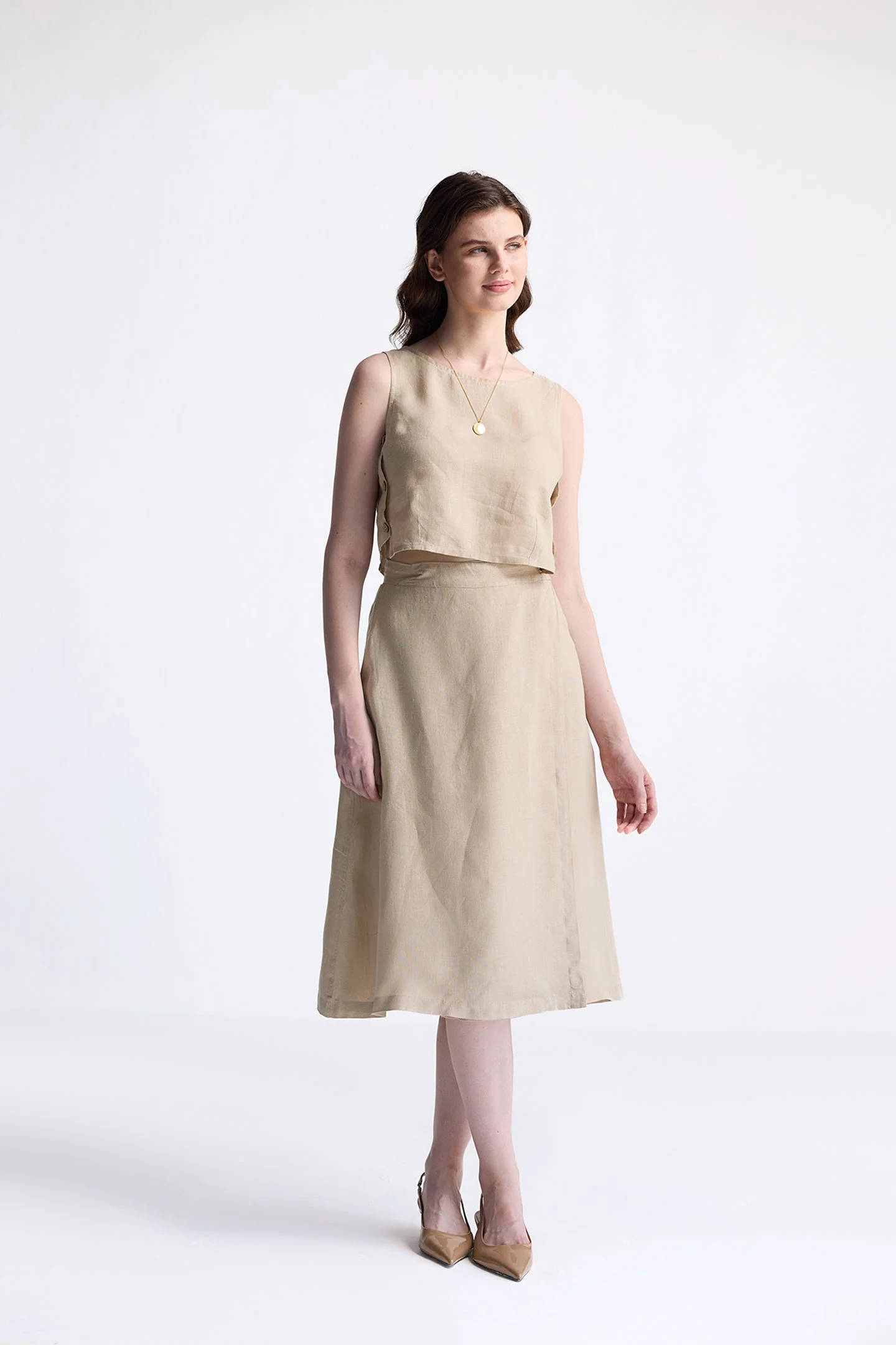Breezy Summer Set in Neutral Beige - Image 4