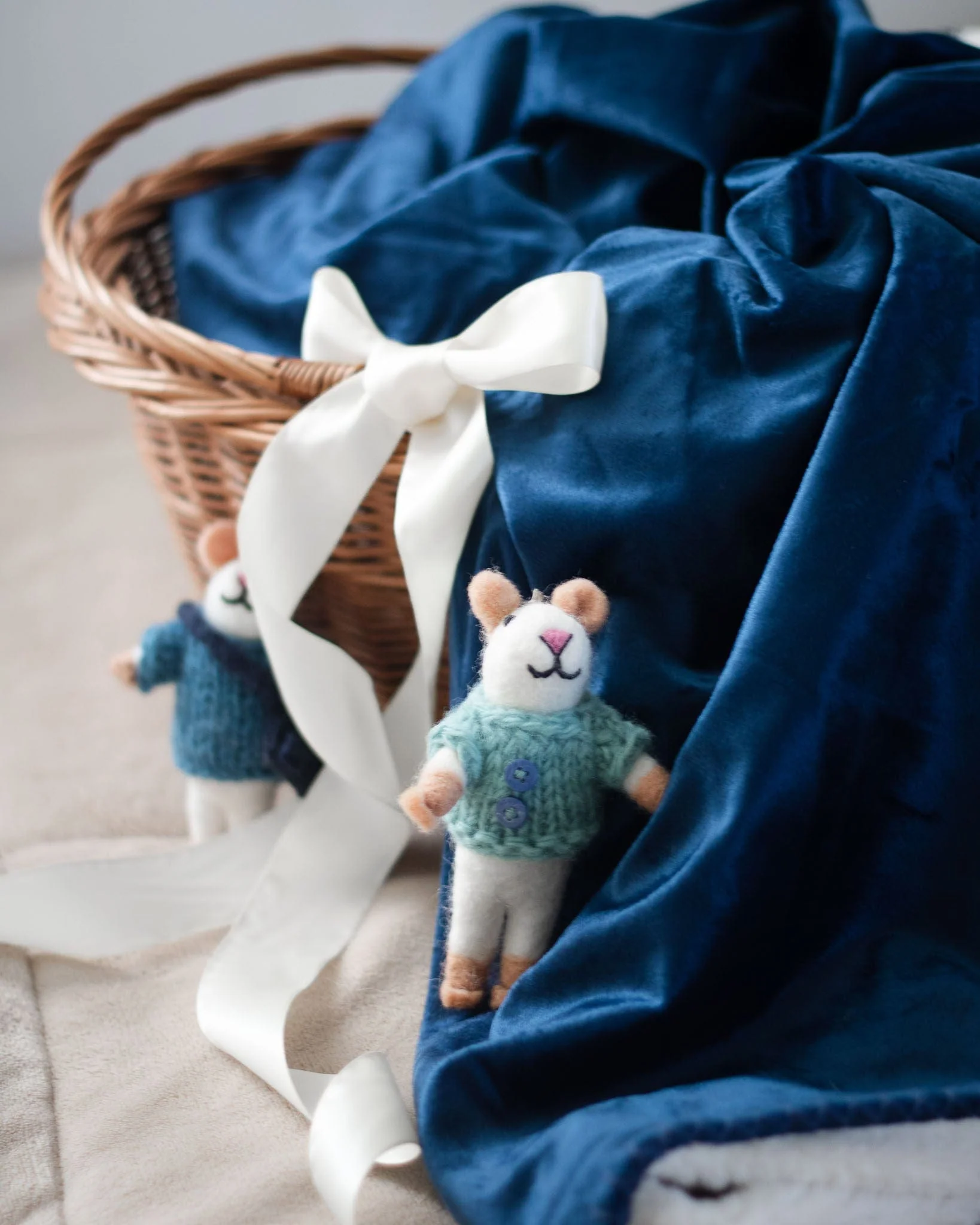 Bruno and Milo Mouse Eco Ornament - Set of 2 - Image 4