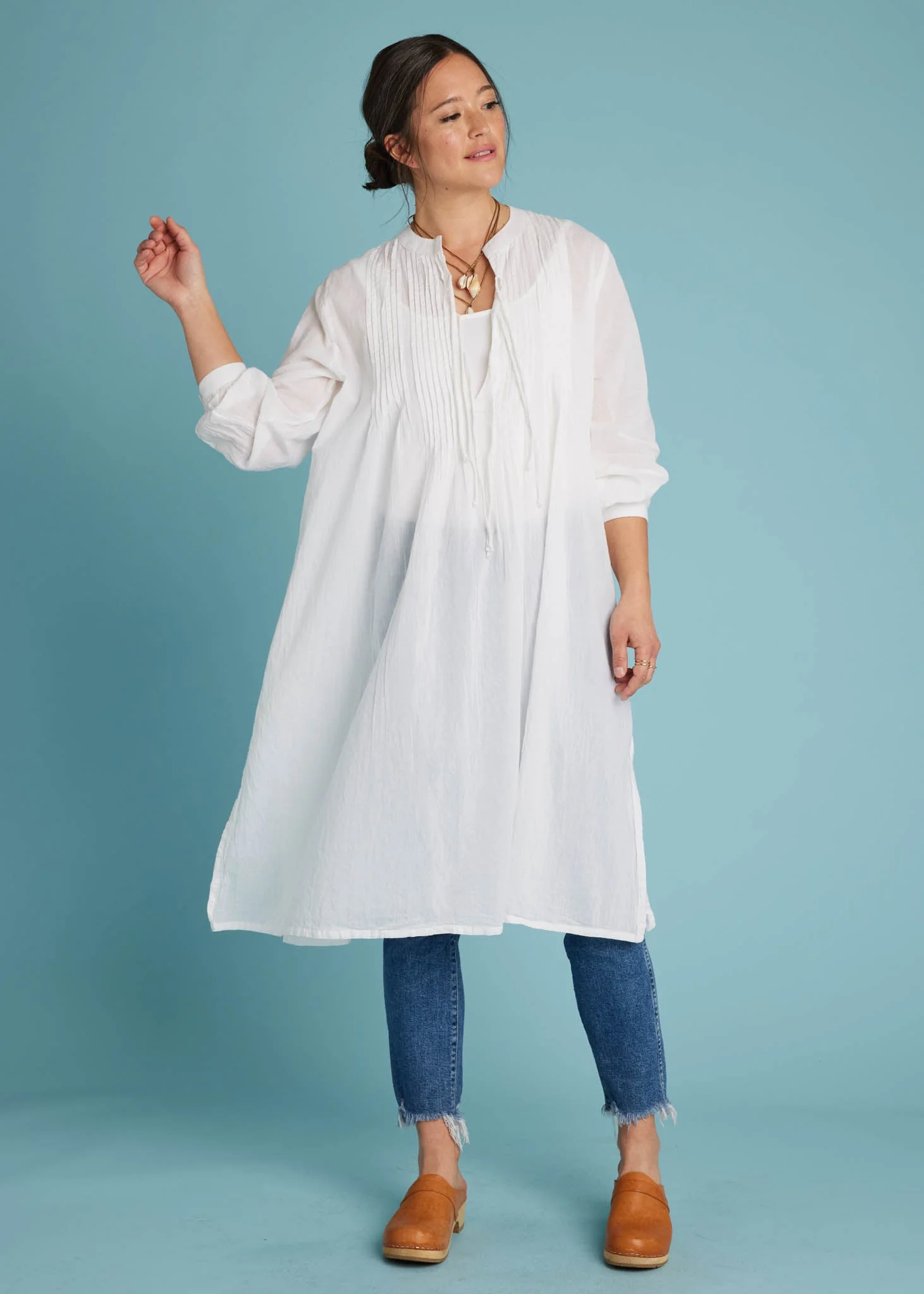 Byron Bay Caftan - White - Image 2
