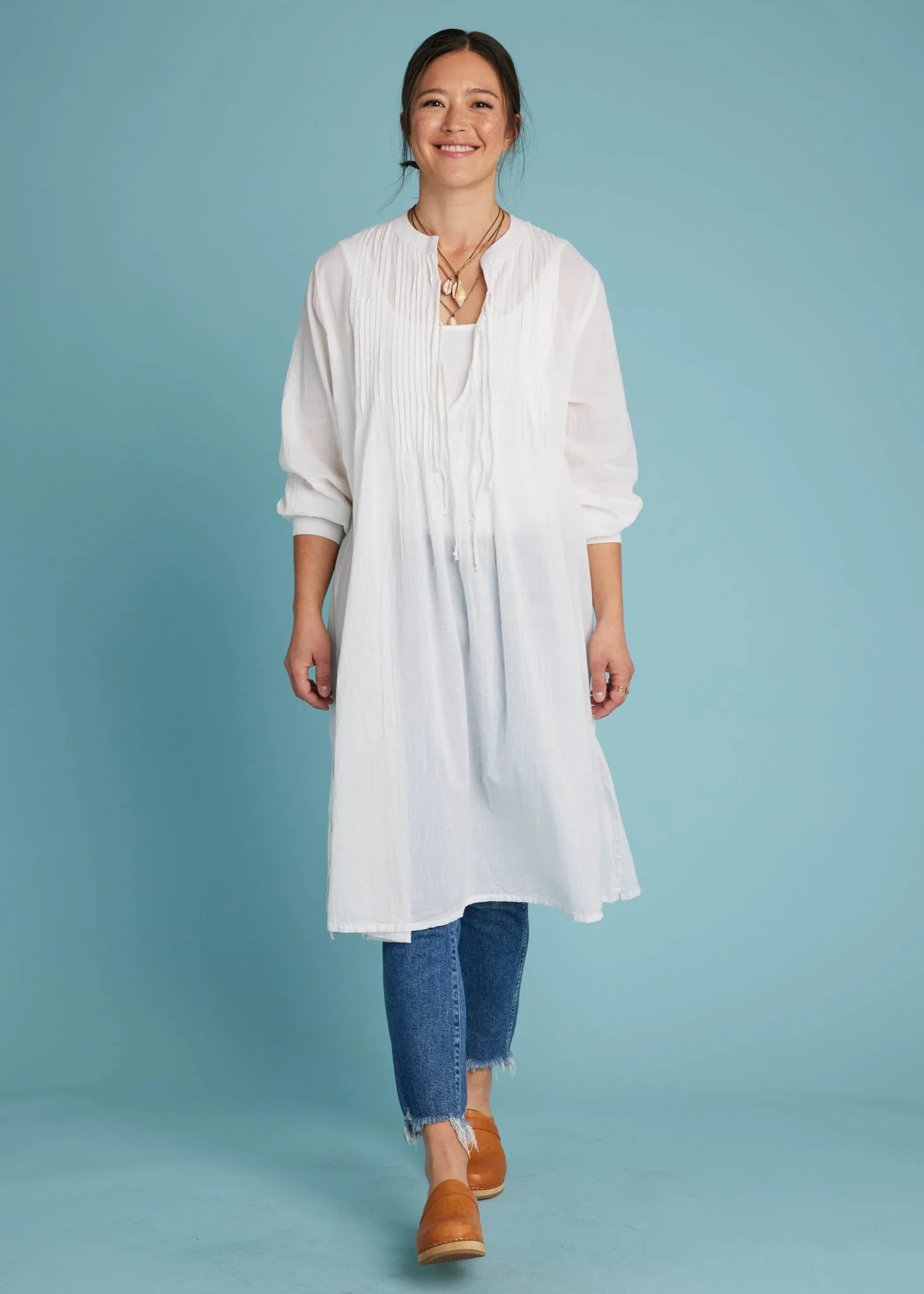 Byron Bay Caftan - White - Image 5