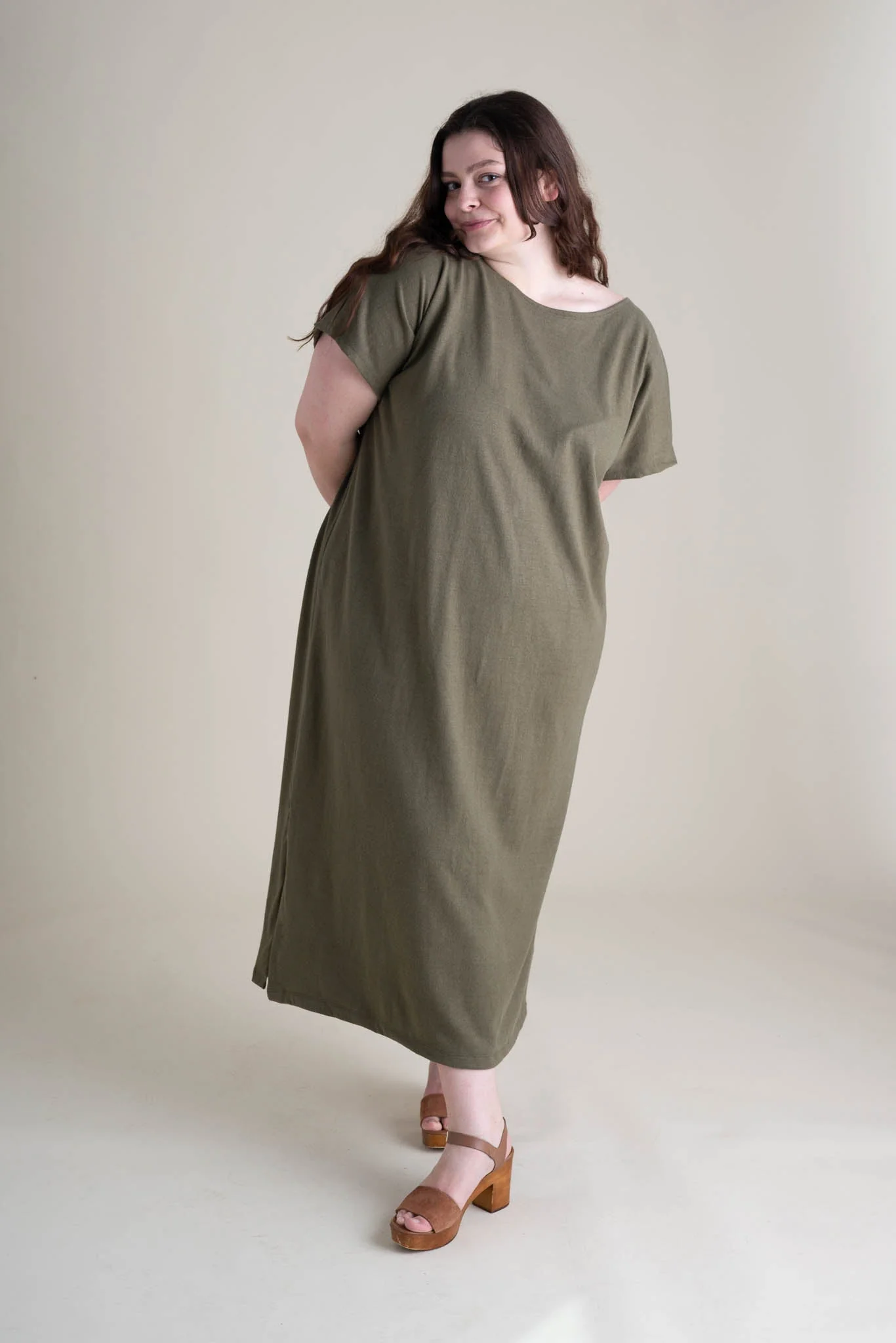 Cairo Dress in Moss - Image 2