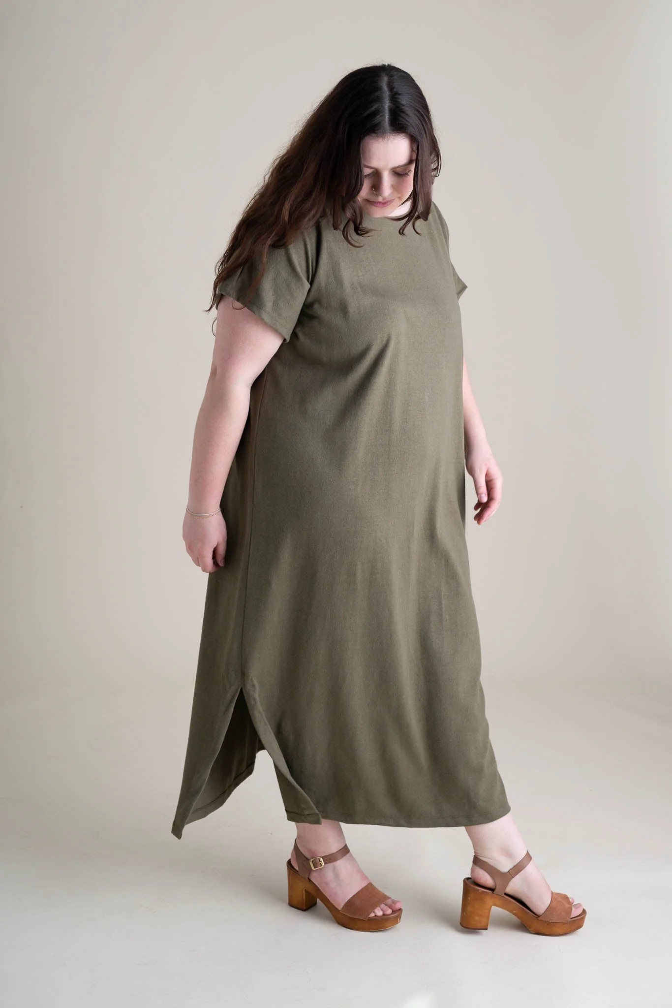 Cairo Dress in Moss - Image 3