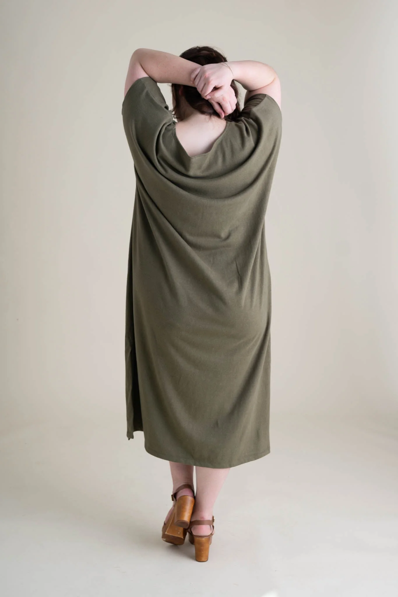 Cairo Dress in Moss - Image 4