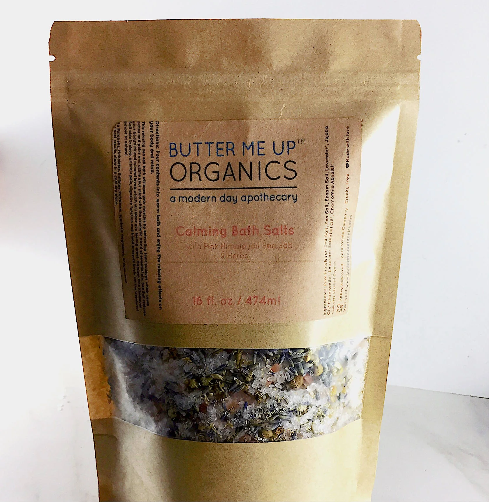 Calming Bath Salts / Detox / Relaxation / Lavender & Chamomile / Essential Oils / Organic Herbs / Herbal Bath Salts for Relaxation Stress - Image 4