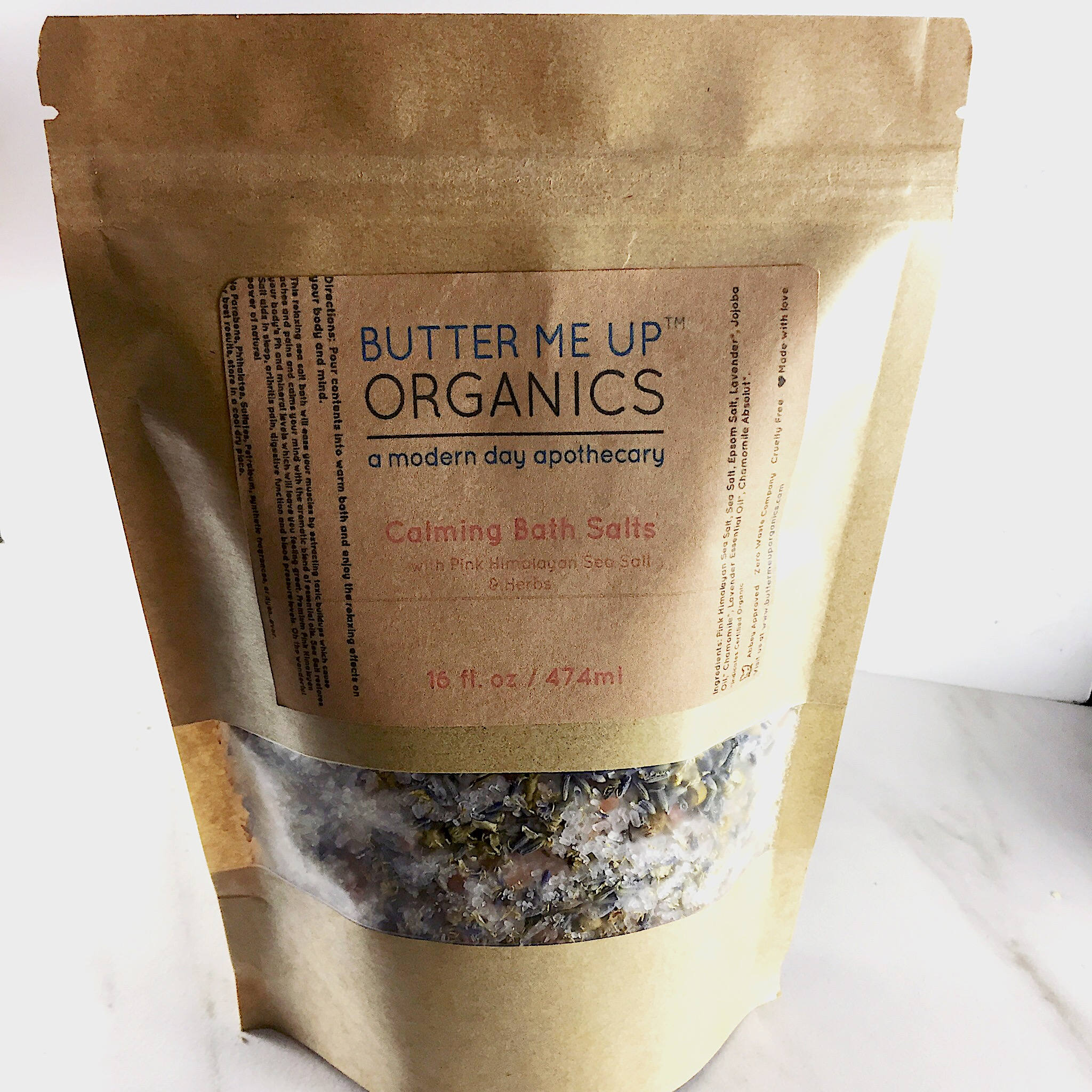 Calming Bath Salts / Detox / Relaxation / Lavender & Chamomile / Essential Oils / Organic Herbs / Herbal Bath Salts for Relaxation Stress - Image 5