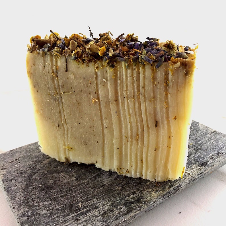 Calming Lavender and Chamomile Vegan Soap - Image 2
