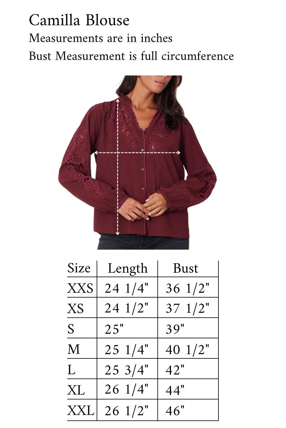 Camilla Blouse in Cranberry - Image 6