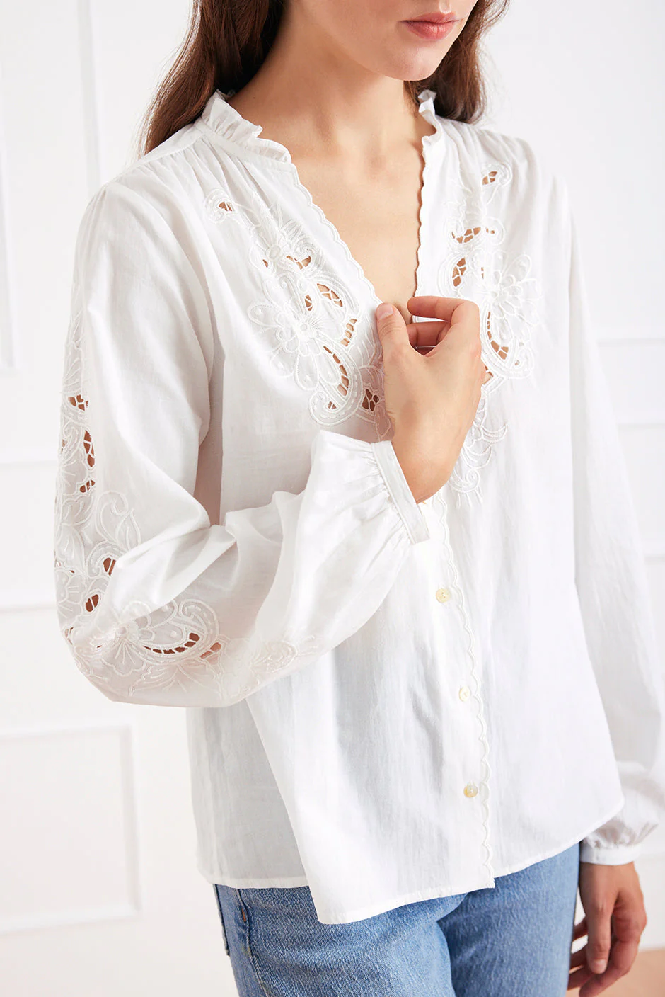 Camilla Blouse in Off White - Image 5