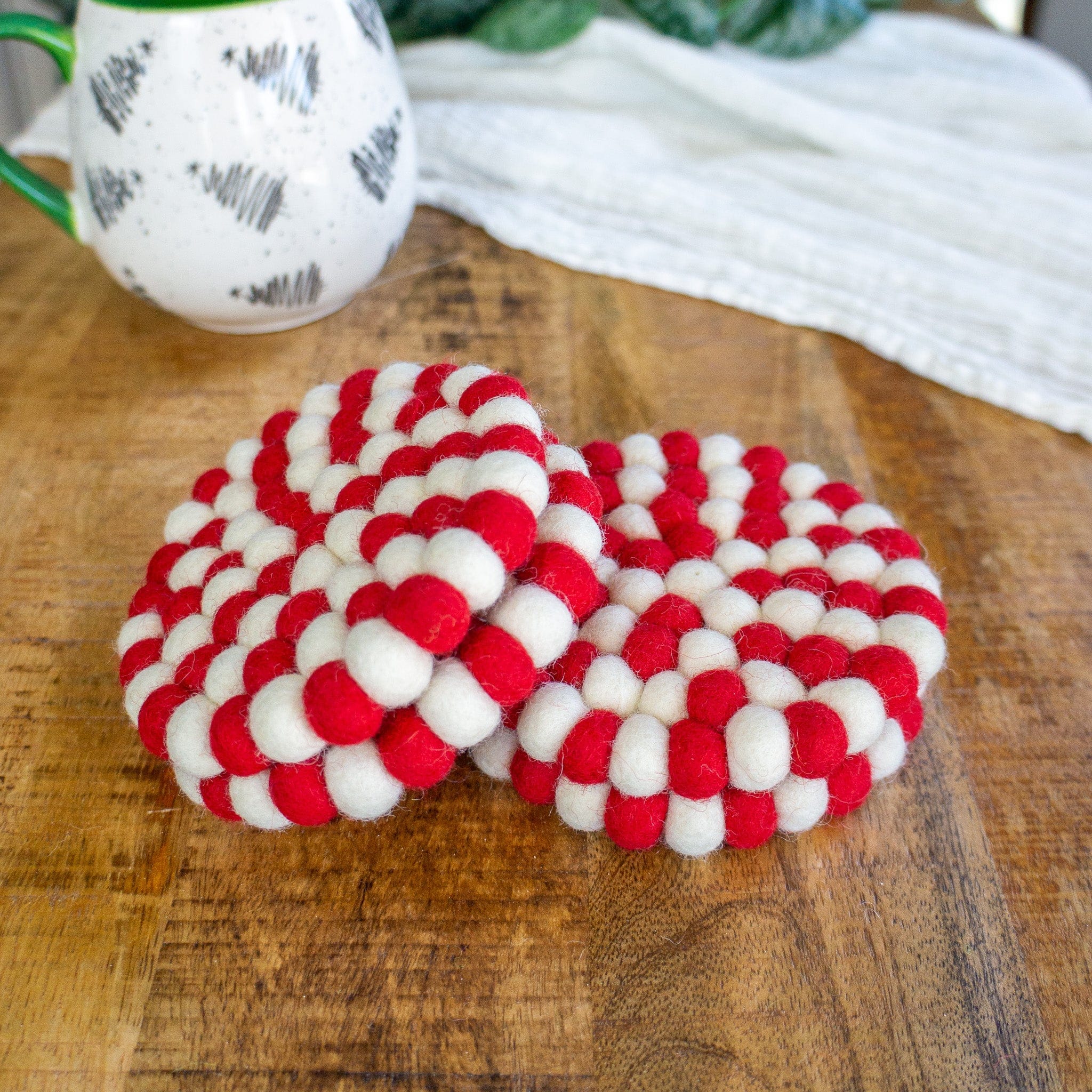 Candy Cane Eco Coasters - Image 2