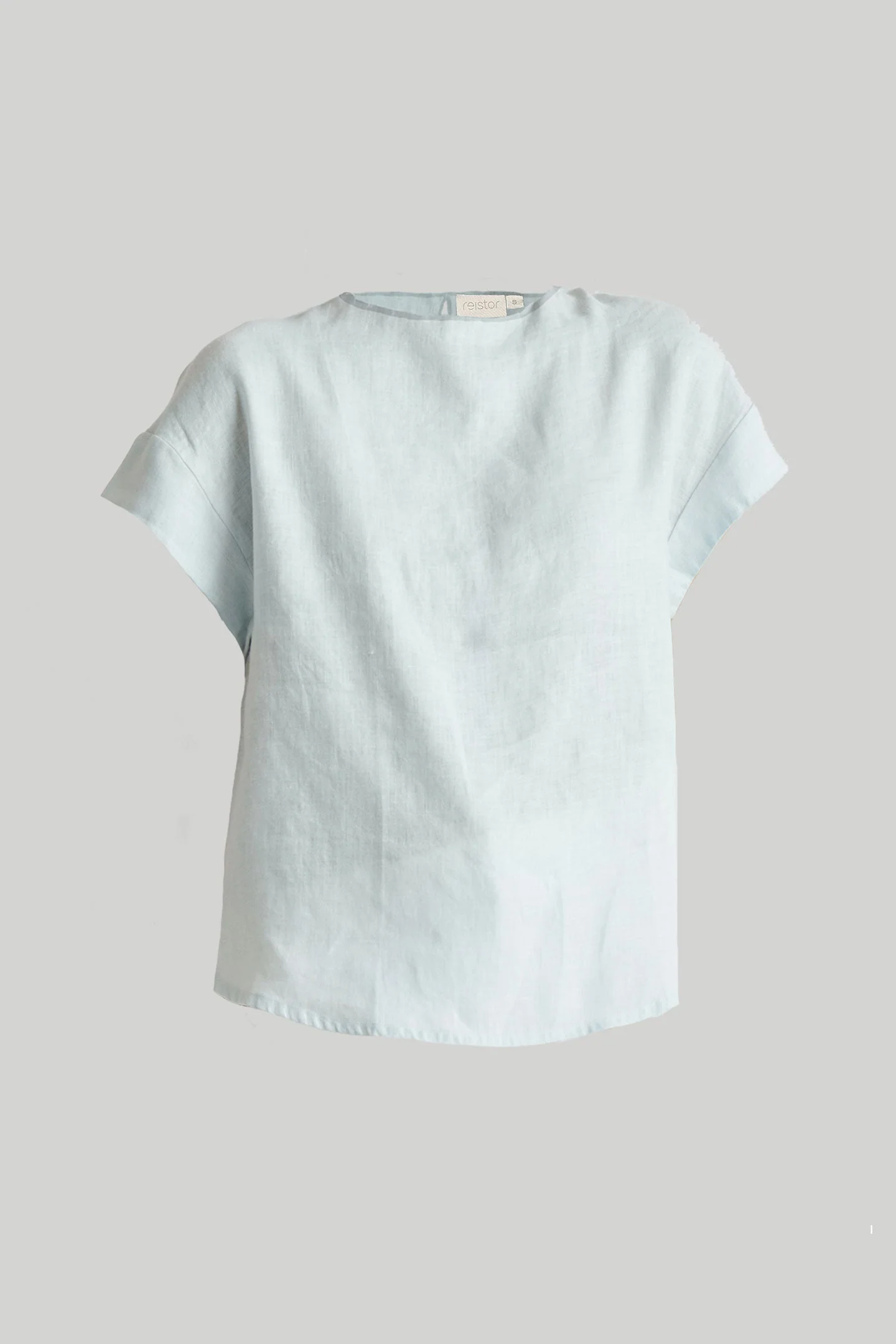 Cap Sleeved Everyday Top in Summer Blue - Image 4