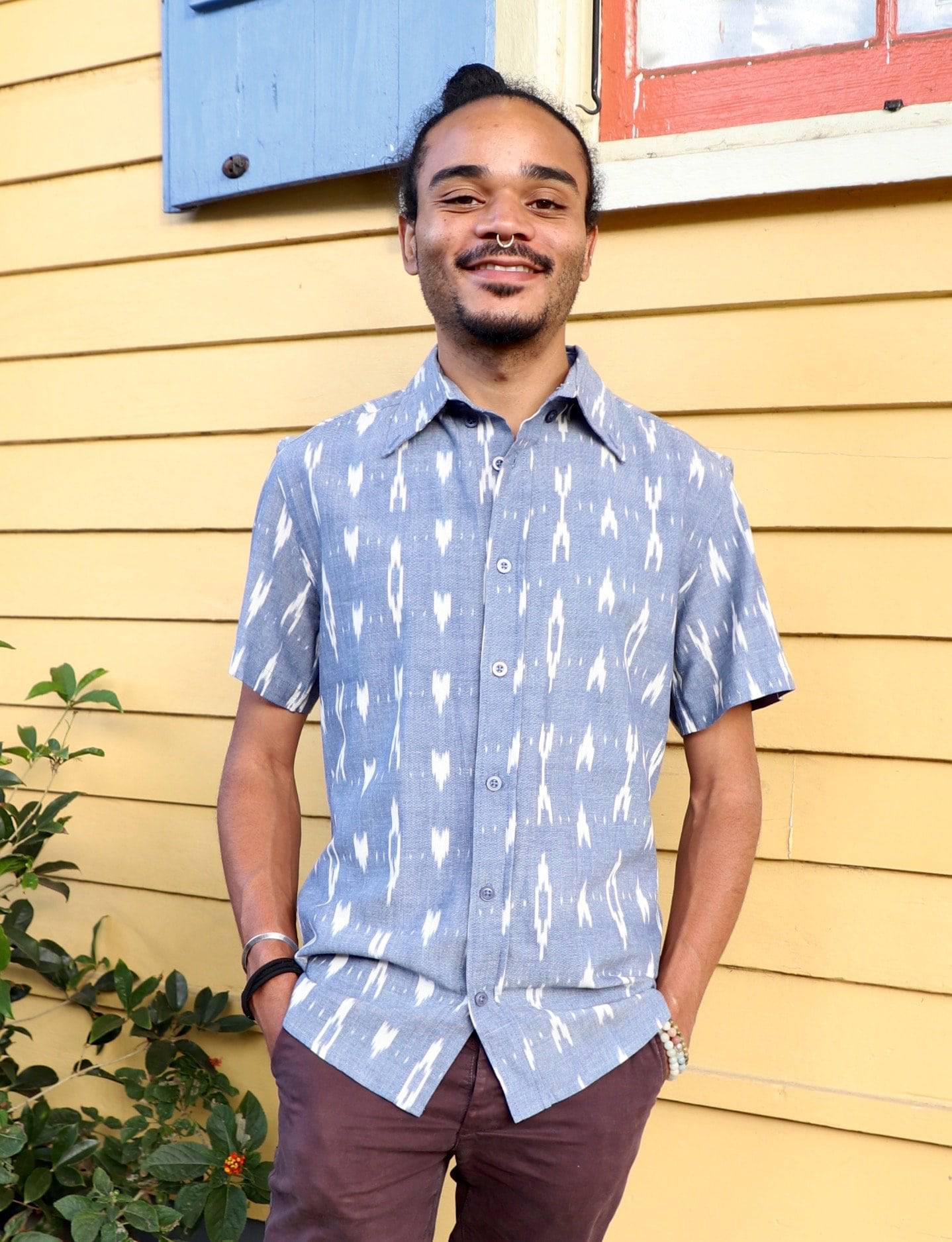 Celestial Men's Button Down Shirt - Image 2
