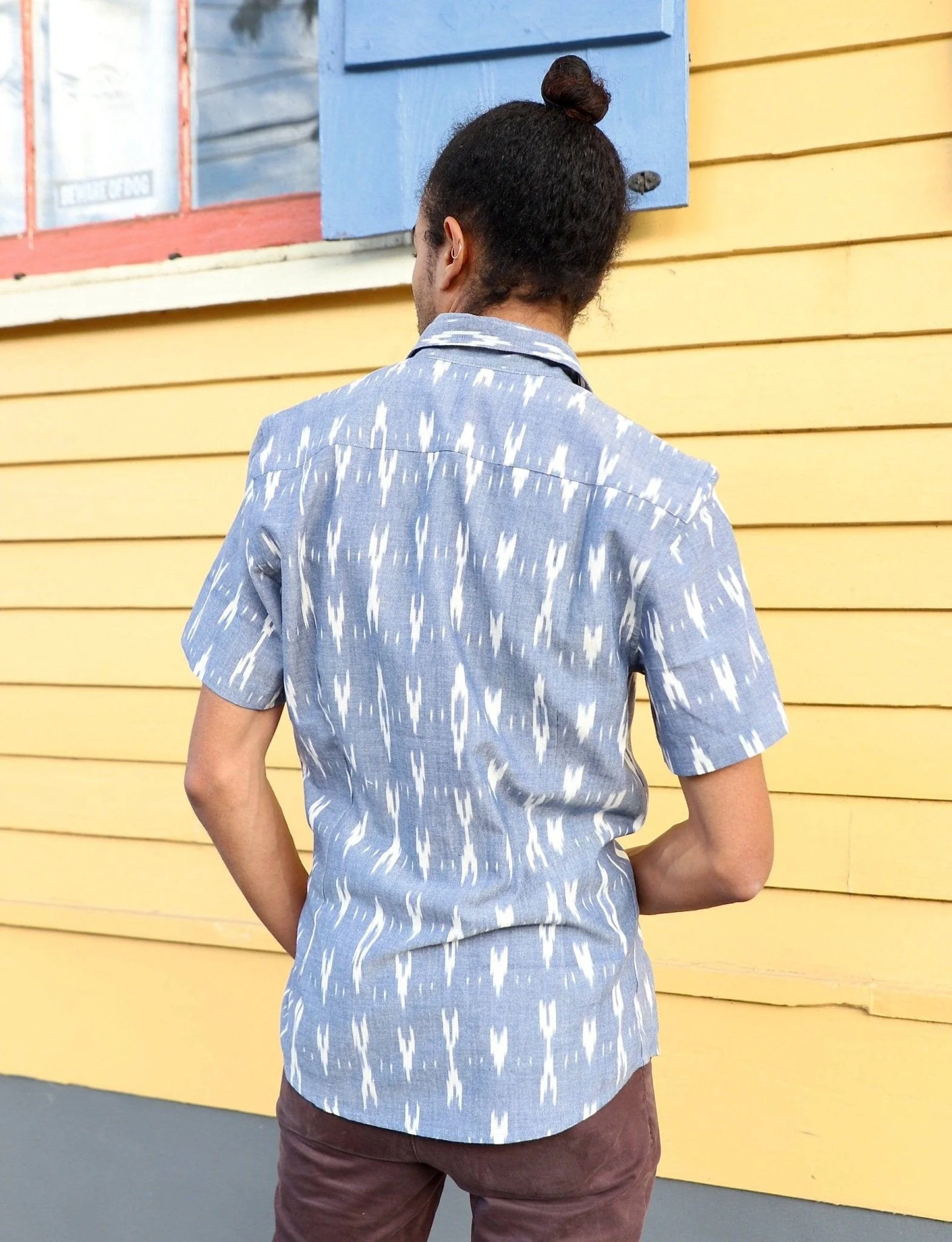 Celestial Men's Button Down Shirt - Image 3
