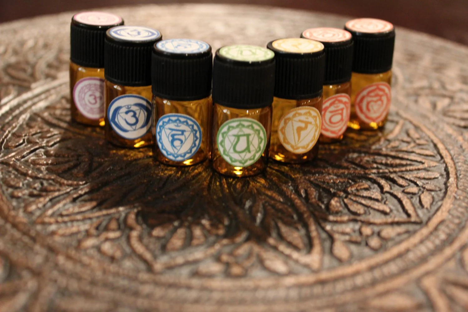 Chakra Balancing Set / Organic Essential Oils/ Organic Chakra Set/ Root Chakra/ Base Chakra / Third Eye / Throat Chakra/ Chakras/ Crown - Image 4