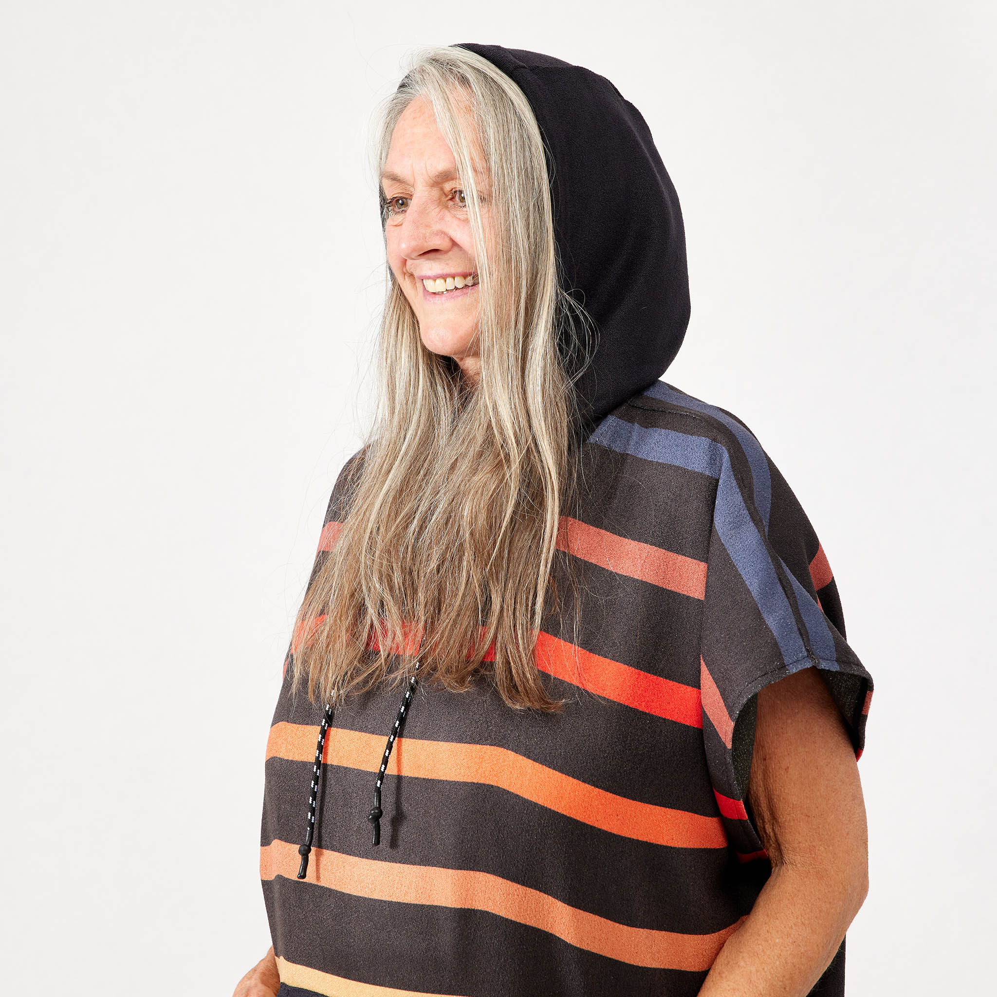 Changing Poncho: Pinstripes Multi - Image 5