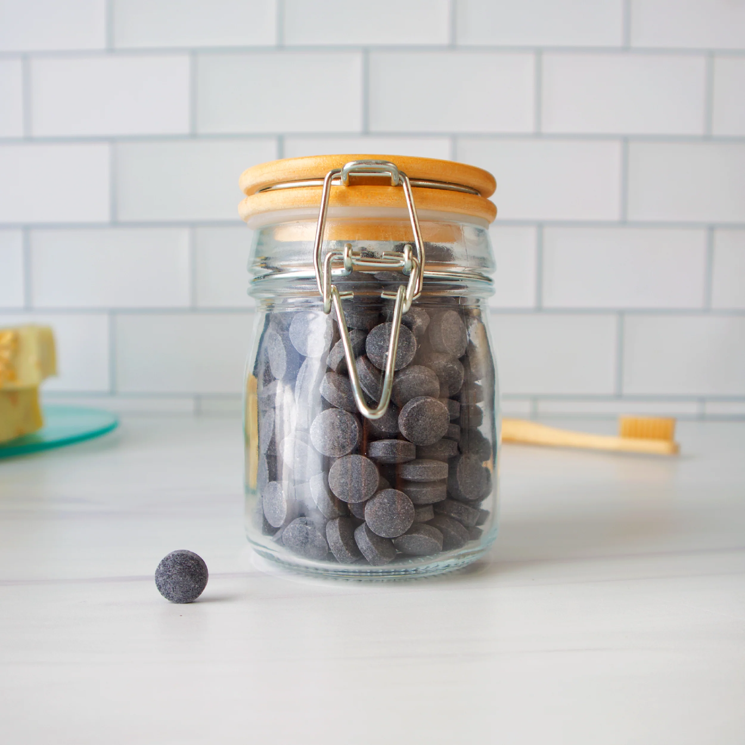 Charcoal MINT Toothpaste Tablets - Image 3