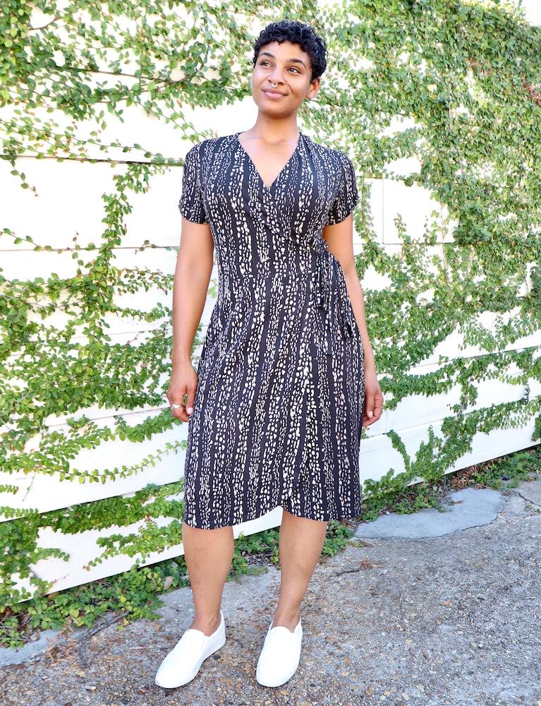 Cheyenne Organic Wrap Dress - FINAL SALE - Image 3