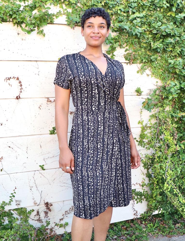 Cheyenne Organic Wrap Dress - FINAL SALE - Image 4