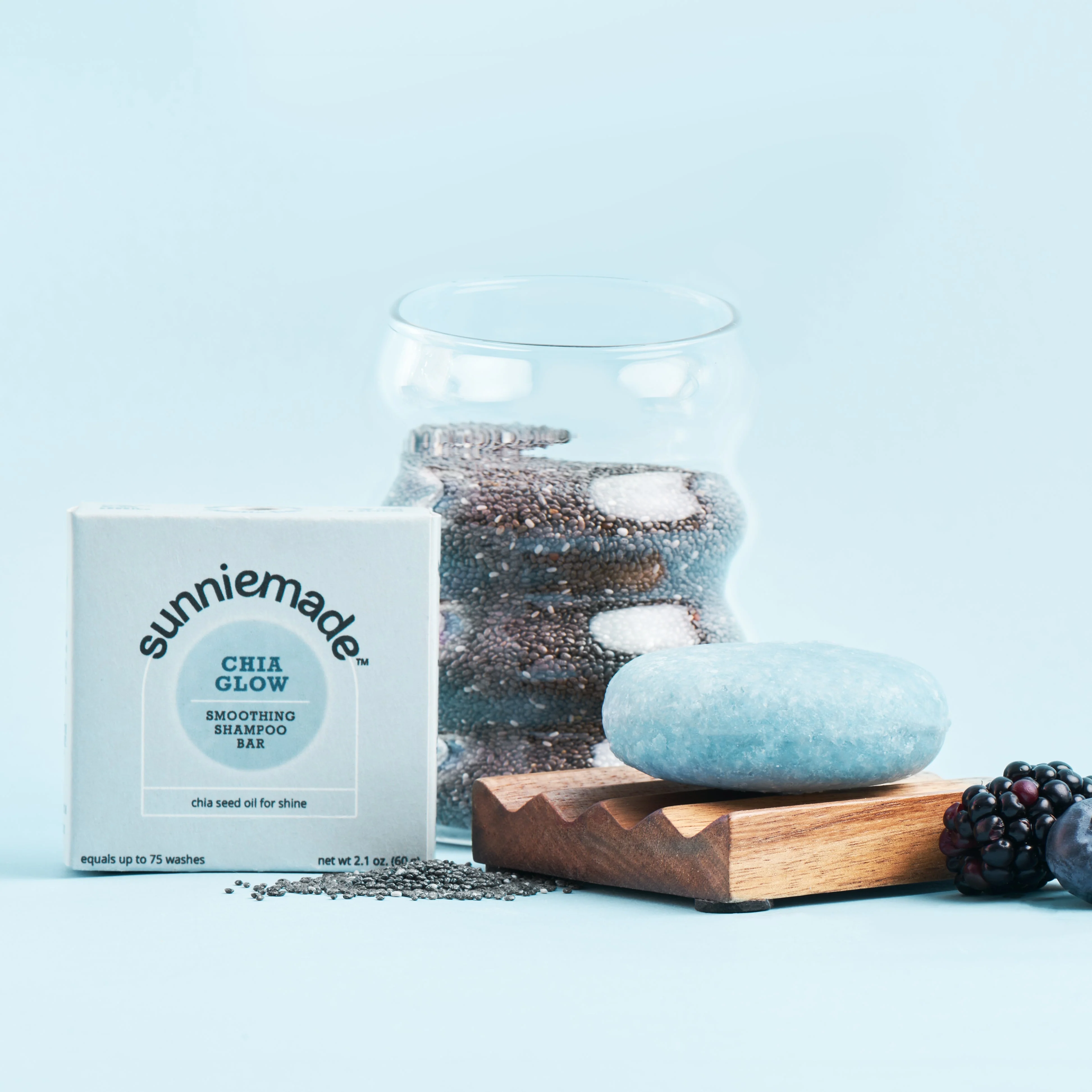 Chia Glow Smoothing Shampoo Bar - Image 2