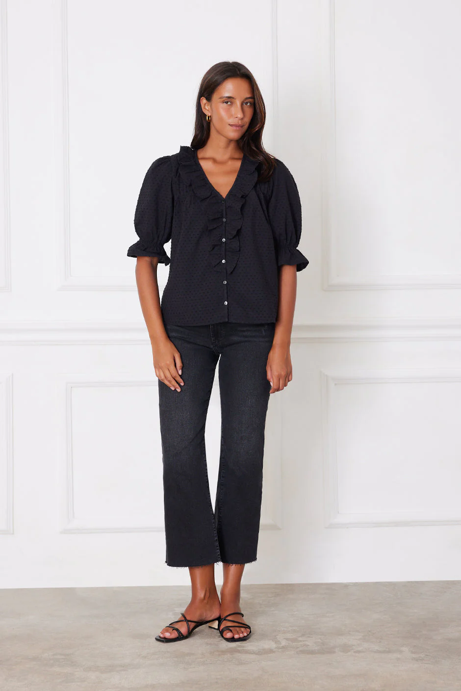 Chloe Shirt in Black - Image 2