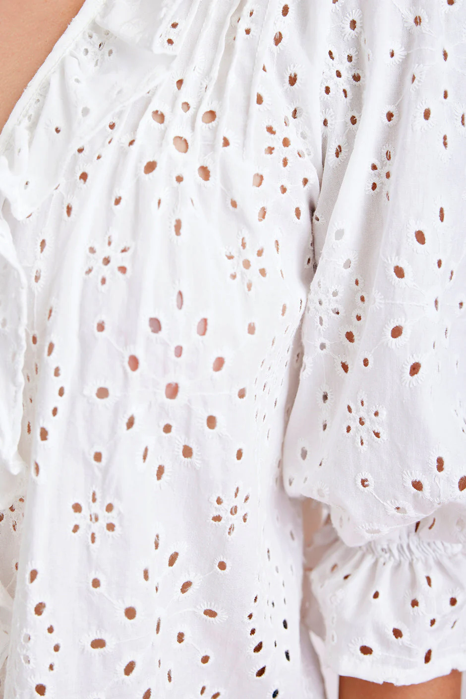 Chloe Shirt in Eyelet - Image 7