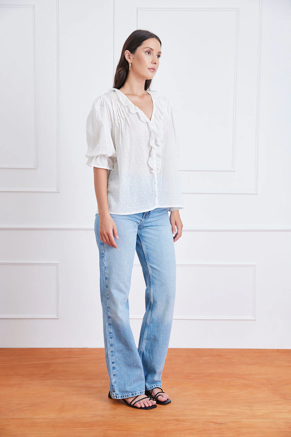 Chloe Shirt in Gold Dust - Image 3