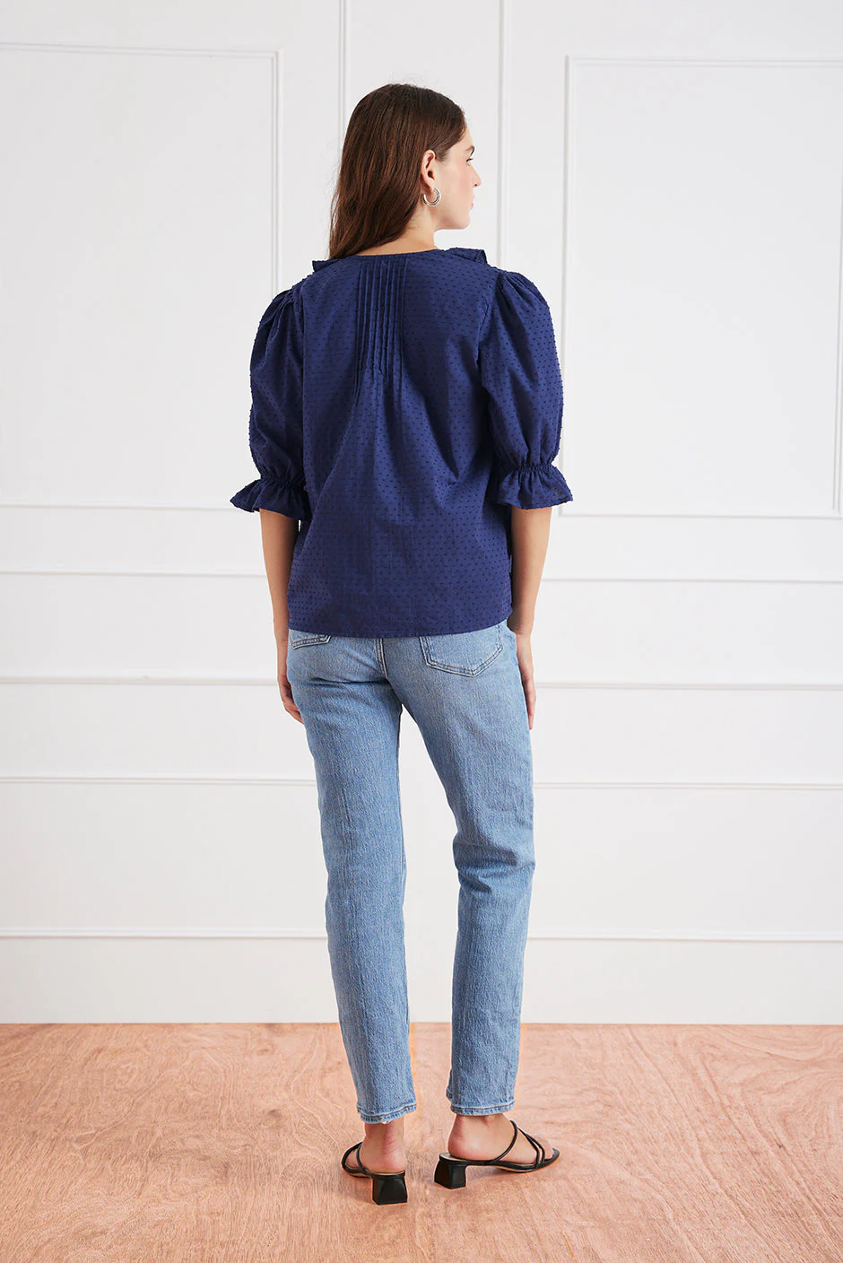 Chloe Shirt in Navy - Image 5