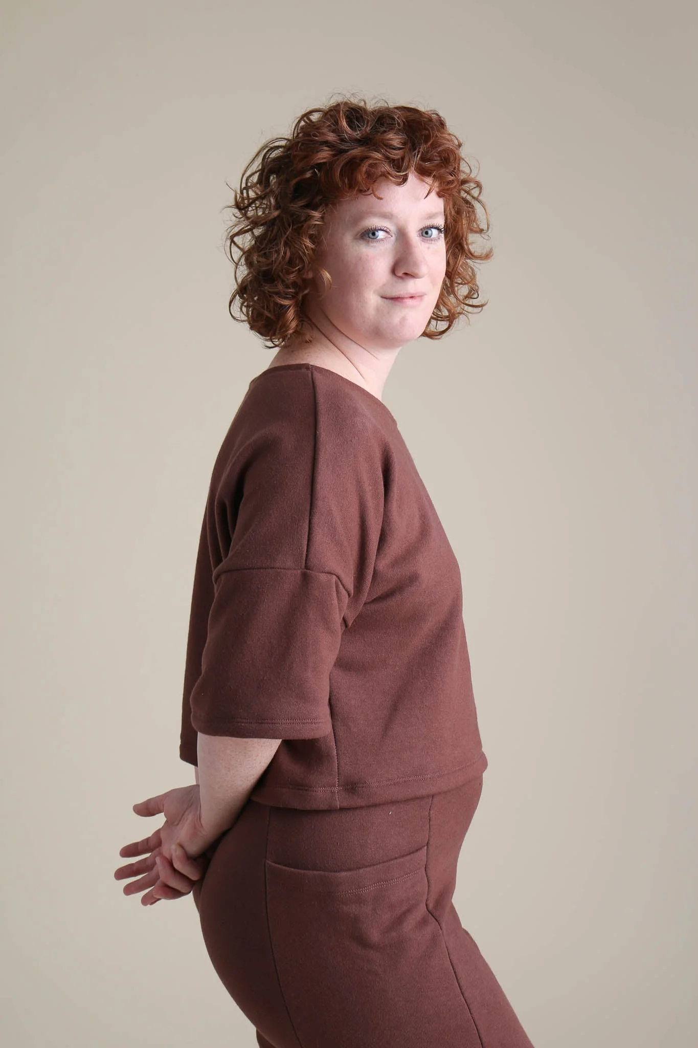 Chloe Tee in Chestnut - Image 3