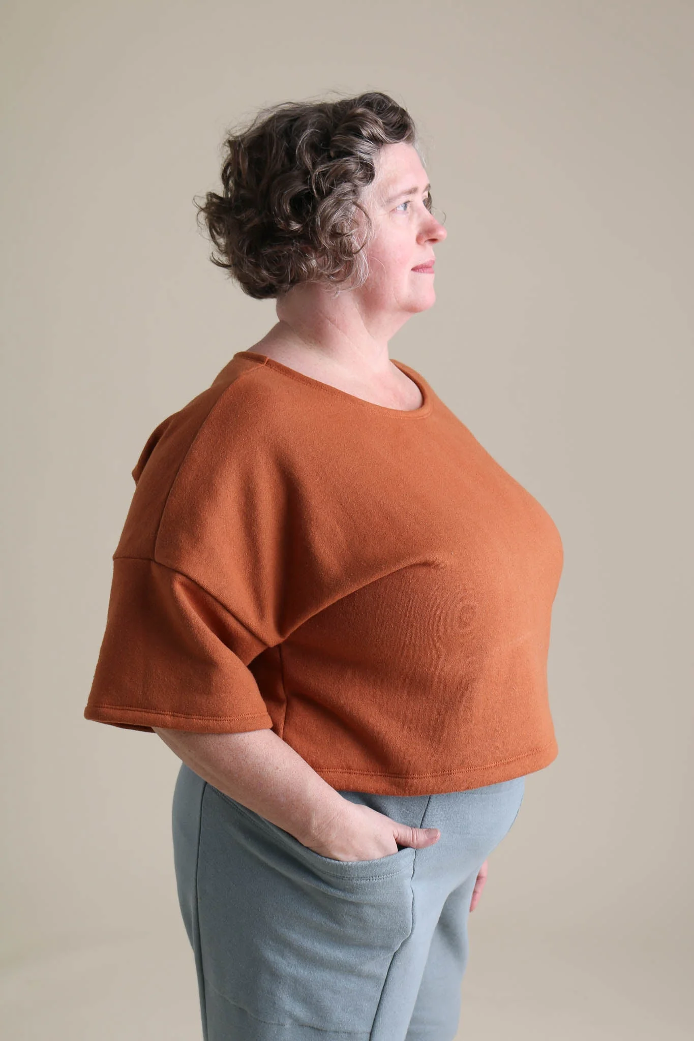 Chloe Tee in Rust - Image 3
