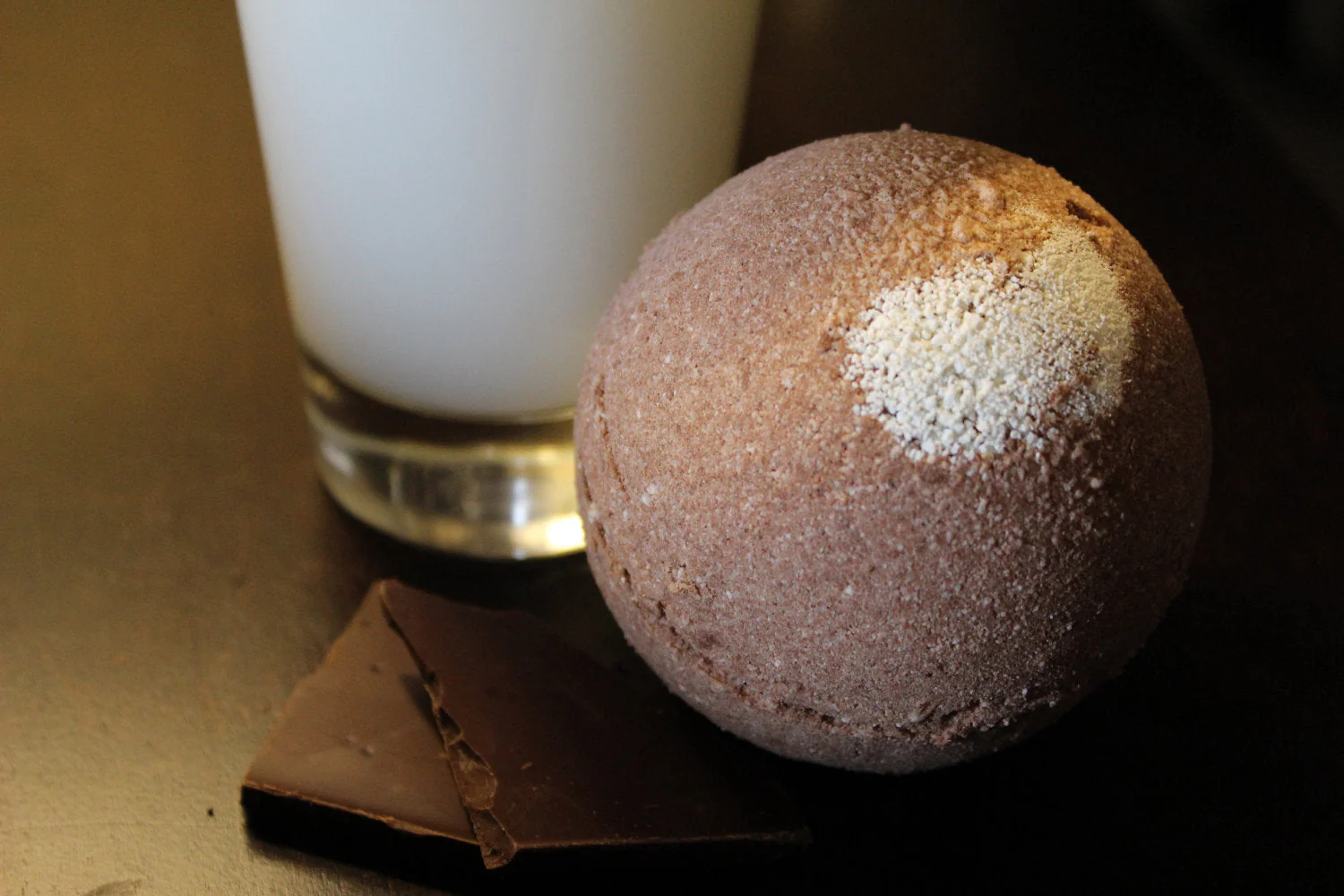 Chocolate Milk Bath Bomb with Toy - Image 3
