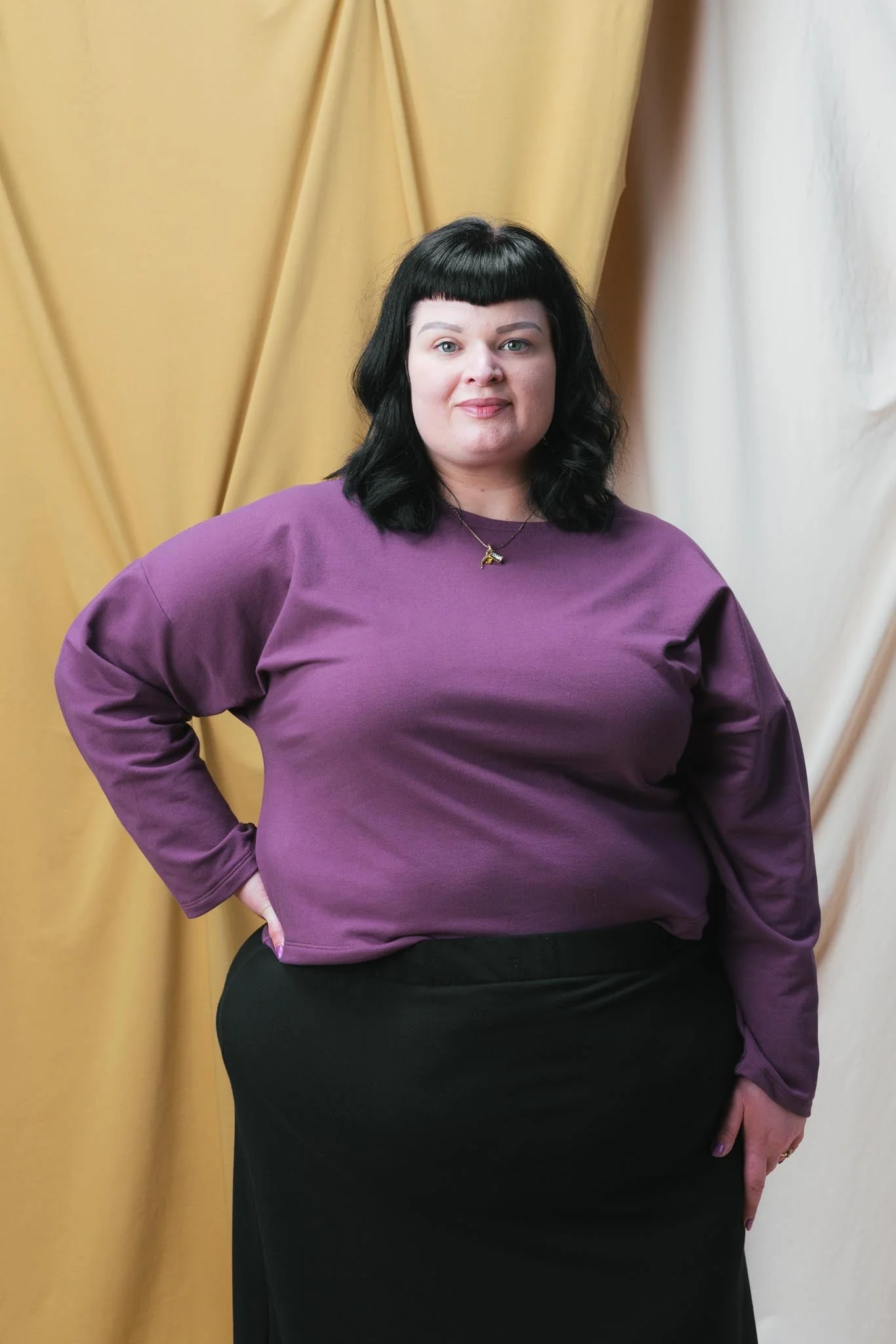 Christine Top in Plum - Image 2