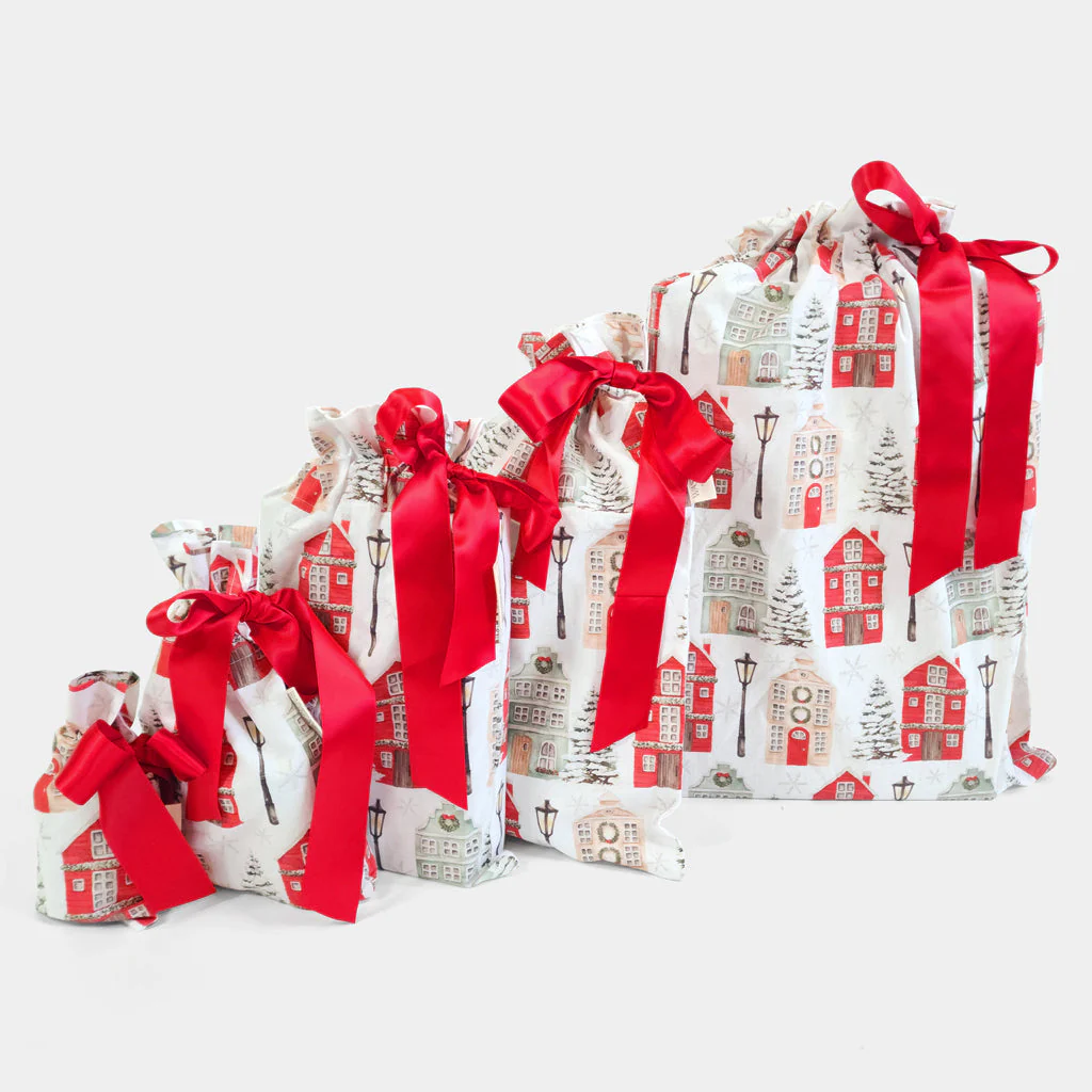 Christmas Cottages (Reusable Gift Bag Set) - Image 3