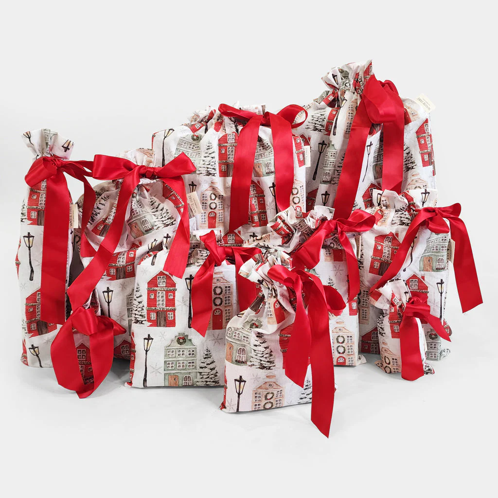 Christmas Cottages (Reusable Gift Bag Set) - Image 5