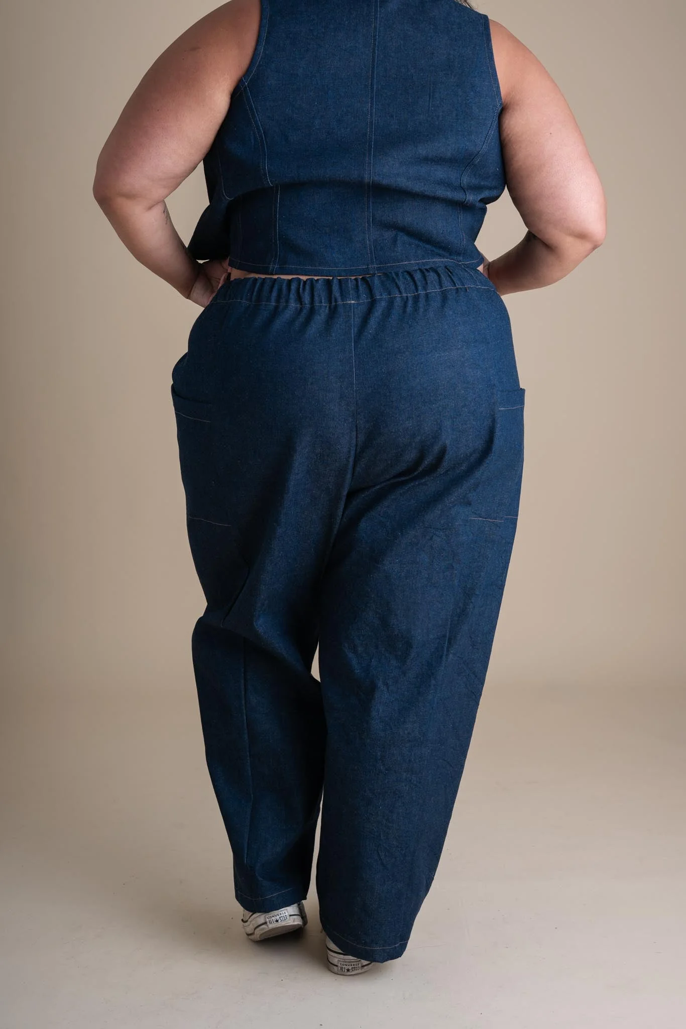 Cinema Pants in Cone Denim - Image 11