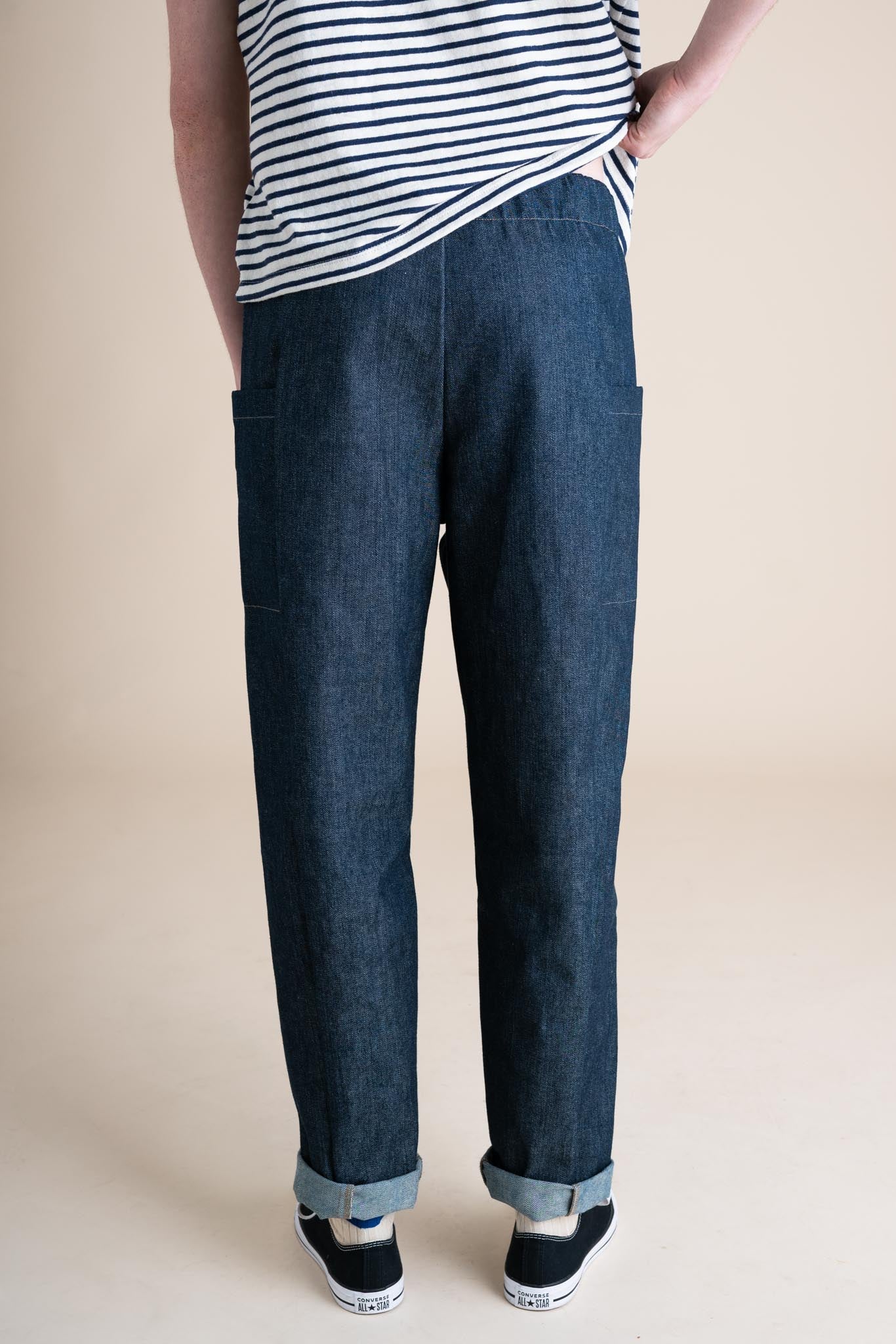 Cinema Pants in Cone Denim - Image 2