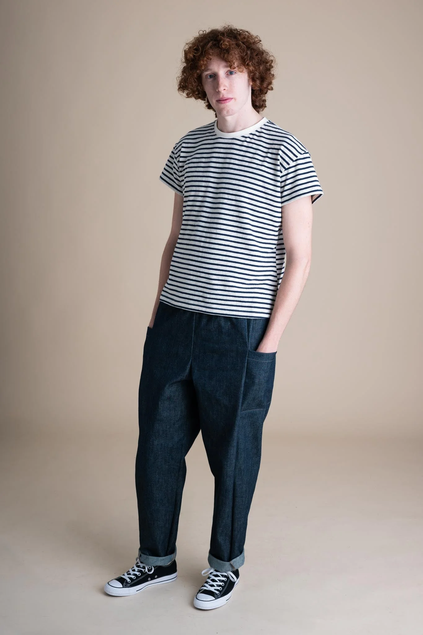 Cinema Pants in Cone Denim - Image 4
