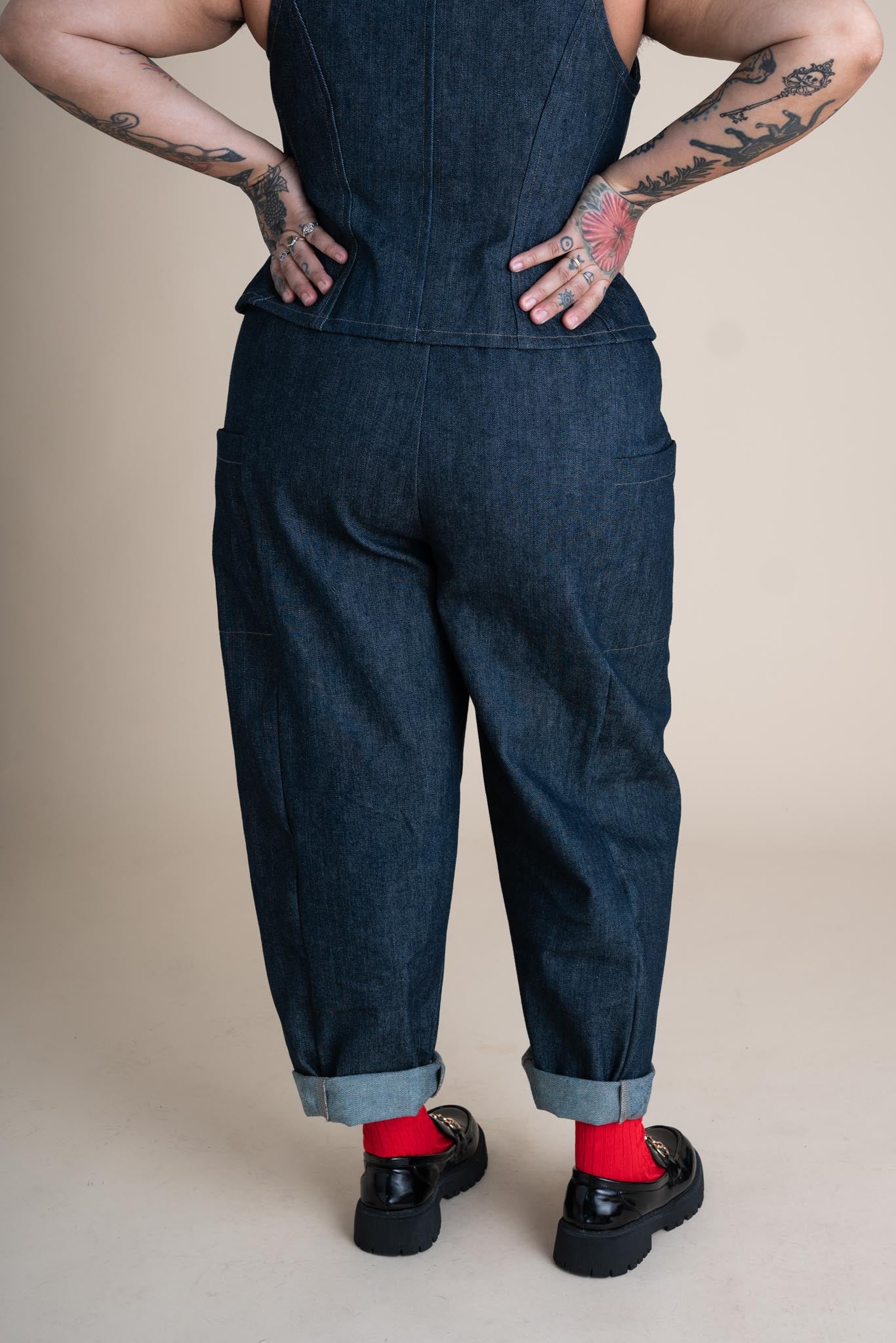 Cinema Pants in Cone Denim - Image 9